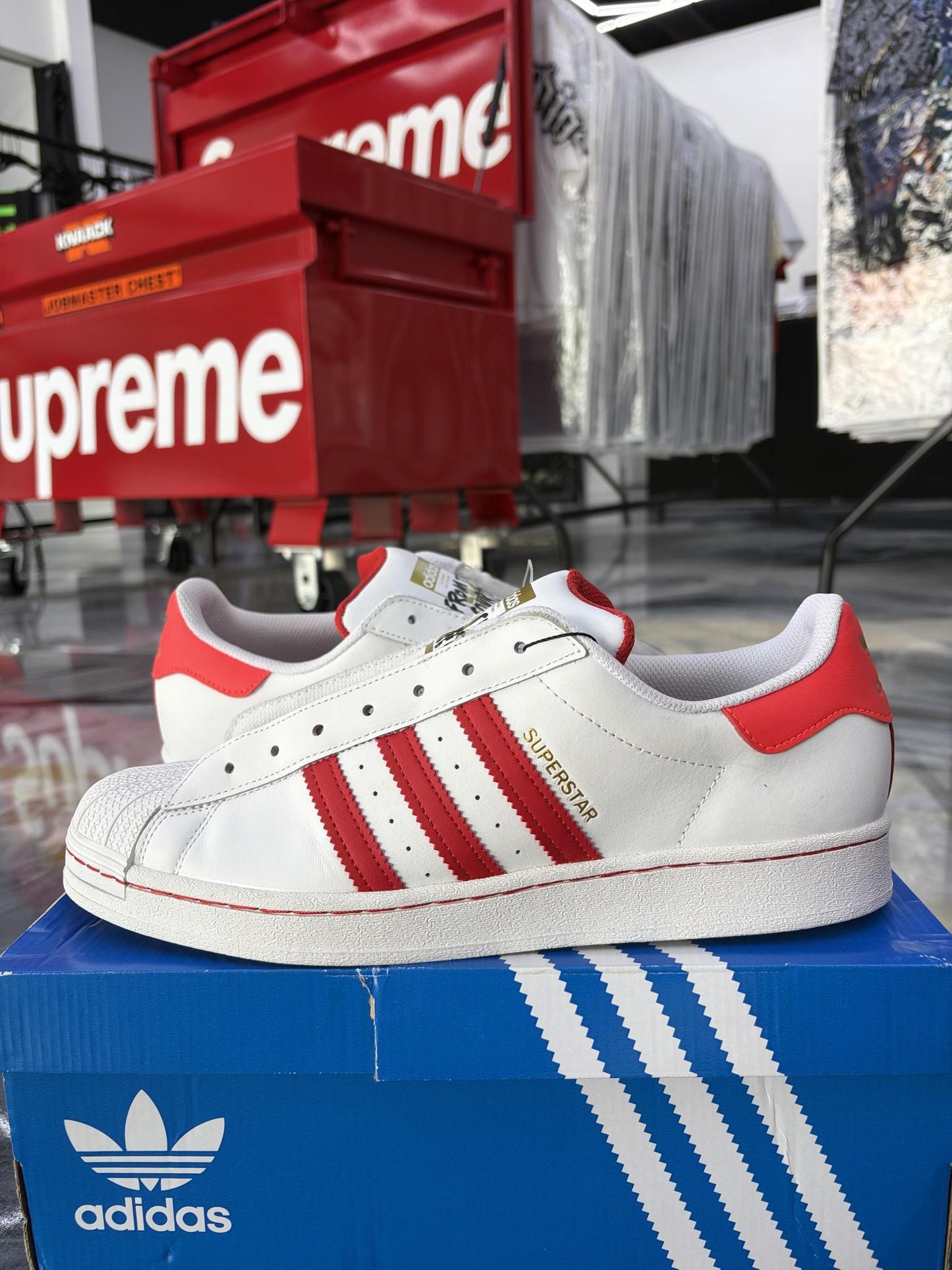 Adidas Superstar Laceless Used Size 12