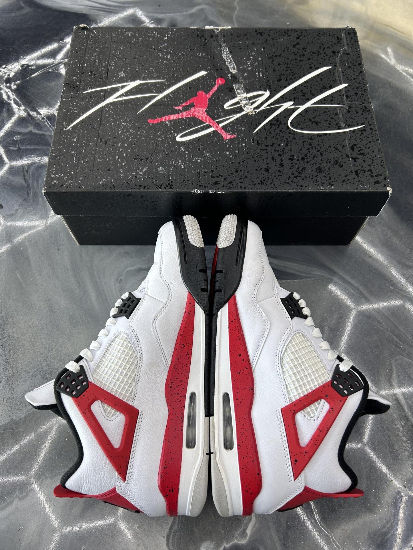 Jordan 4 "Red Cement" Used Size 8