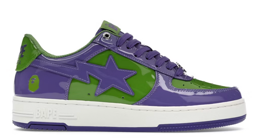 A Bathing Ape Bape Sta "Patent Purple Green"
