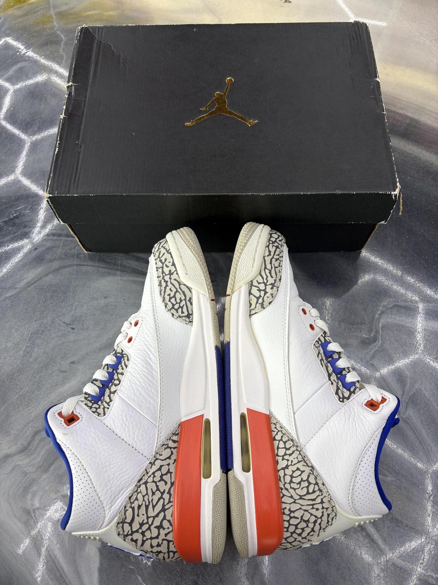 Jordan 3 "Knicks" Used Size 7Y/8.5W