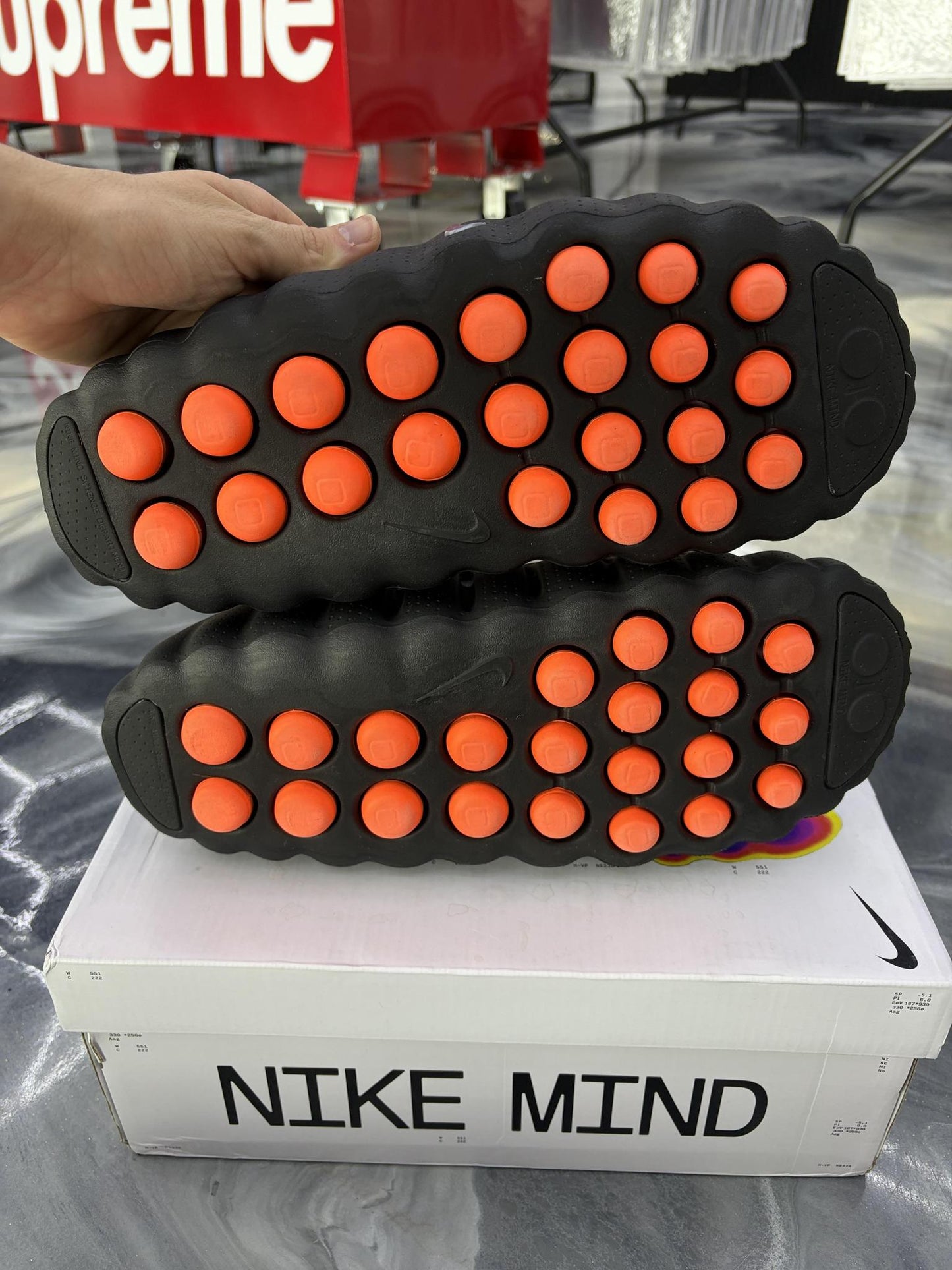 Nike Mind 001 Slide "Black Chrome" Used Size 14