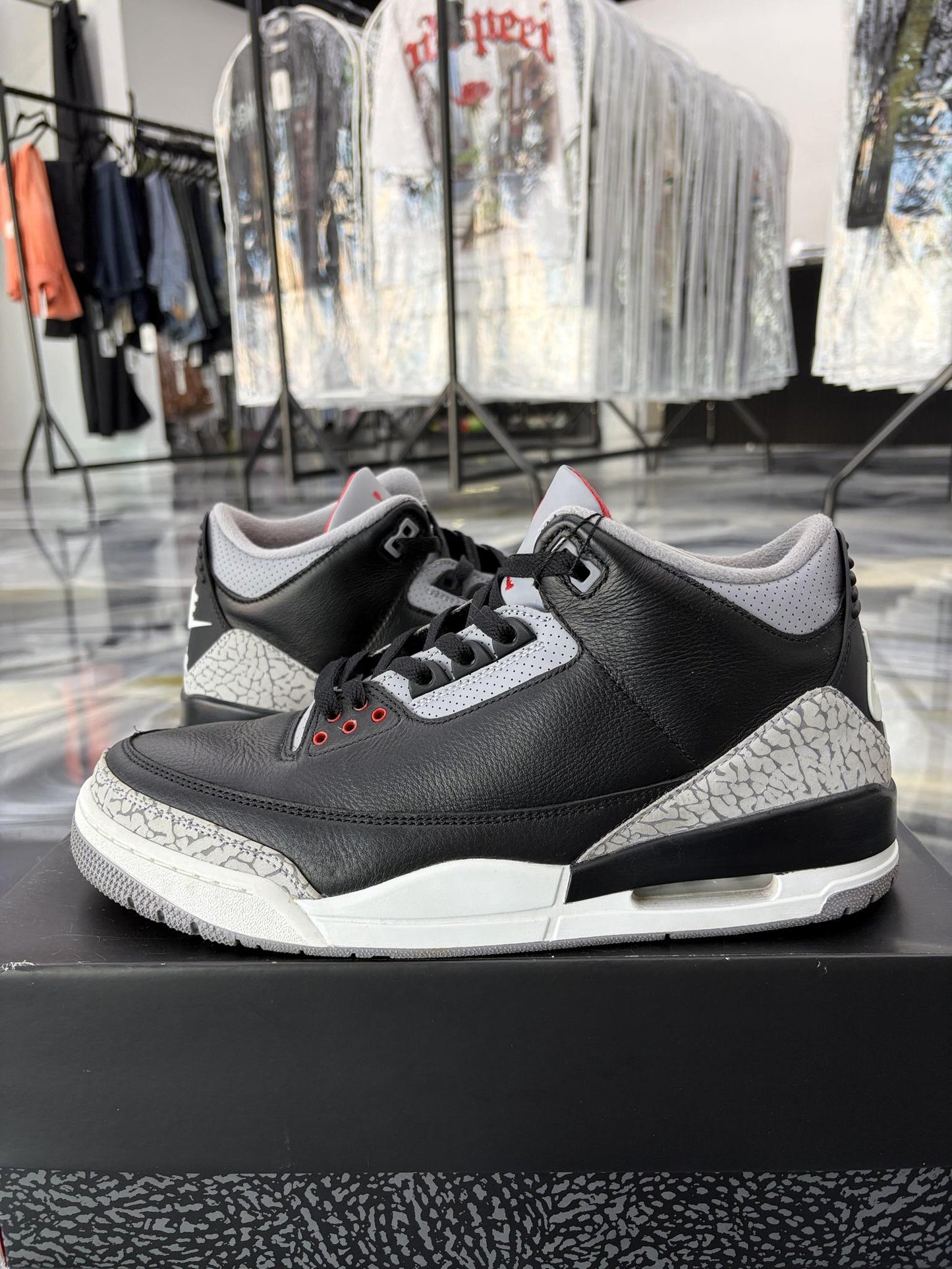 Jordan 3 "Black Cement" Used Size 12