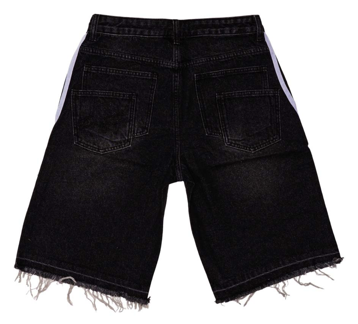Prestige Striped Jorts "Black"