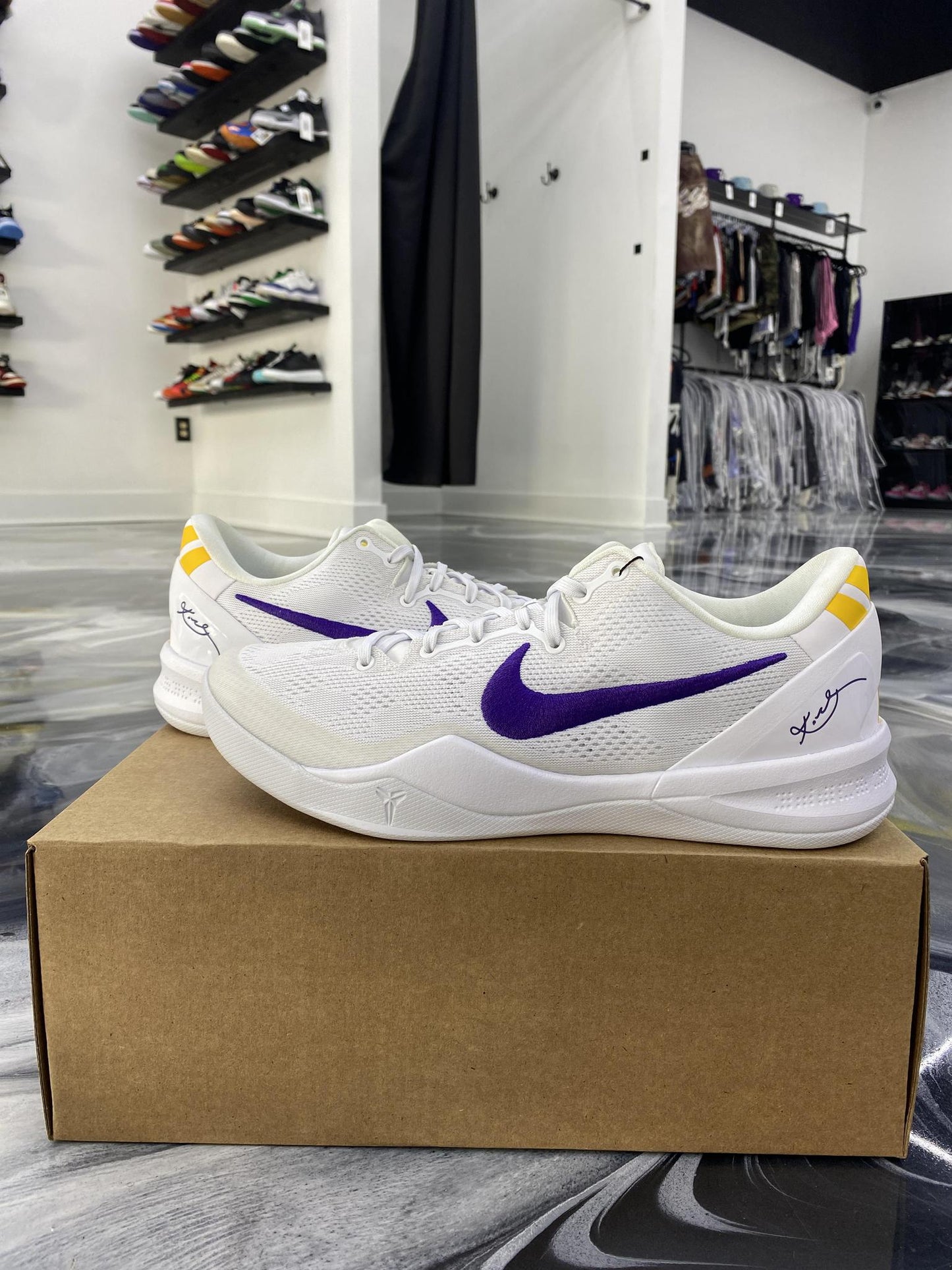 Nike Kobe 8 Protro "Lakers" Used Size 10.5