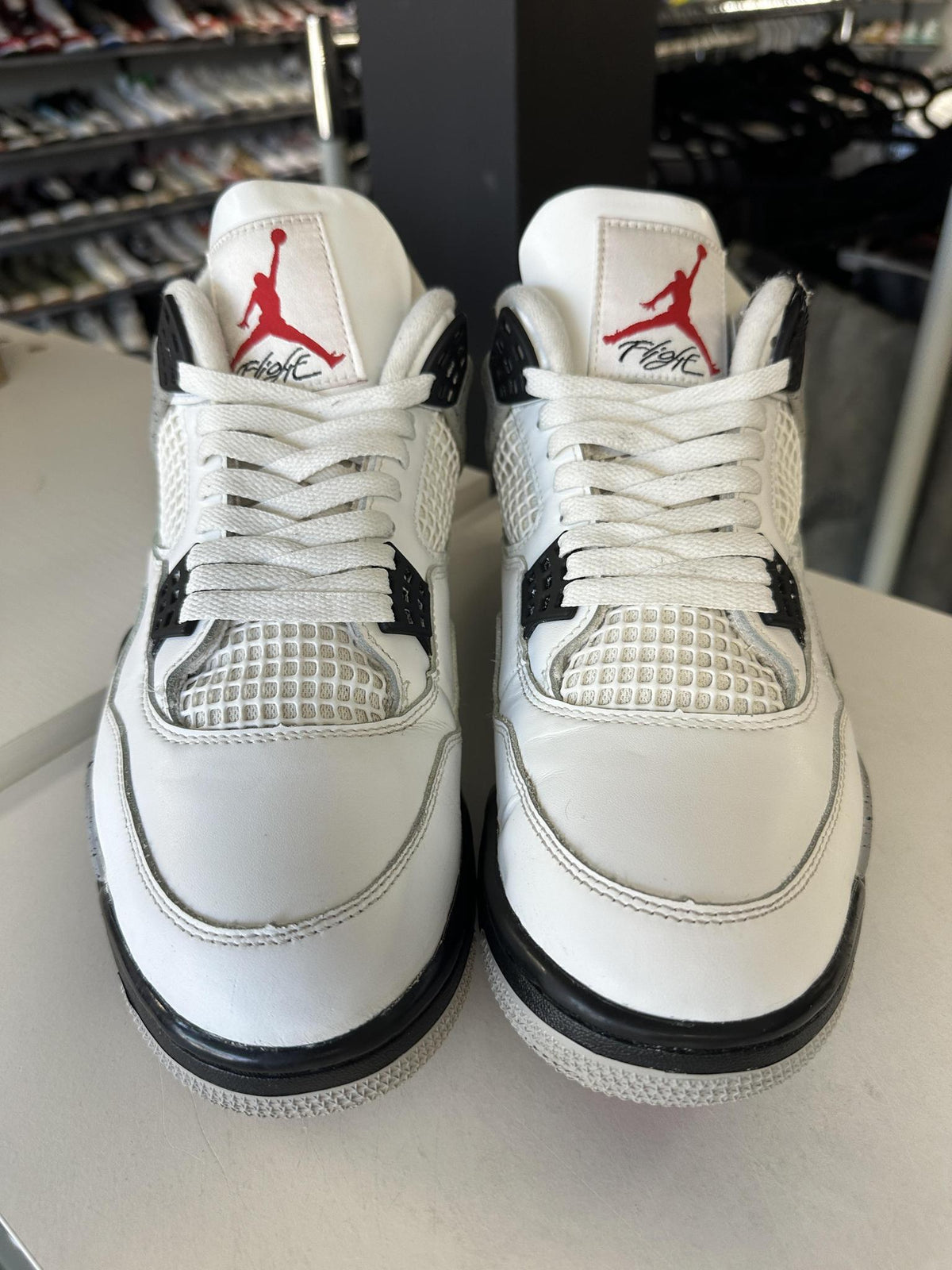 Jordan 4 "White Cement" Size 10.5 Used