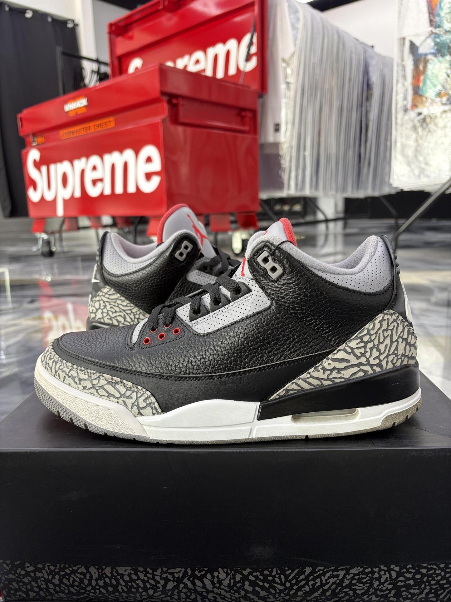 Jordan 3 "Black Cement 2018" Used Size 10.5
