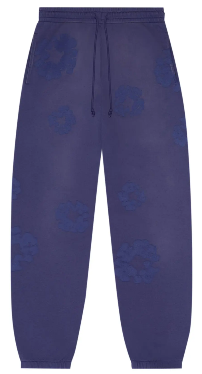 Denim Tears Cotton Wreath Sweatpants "Mono Navy"