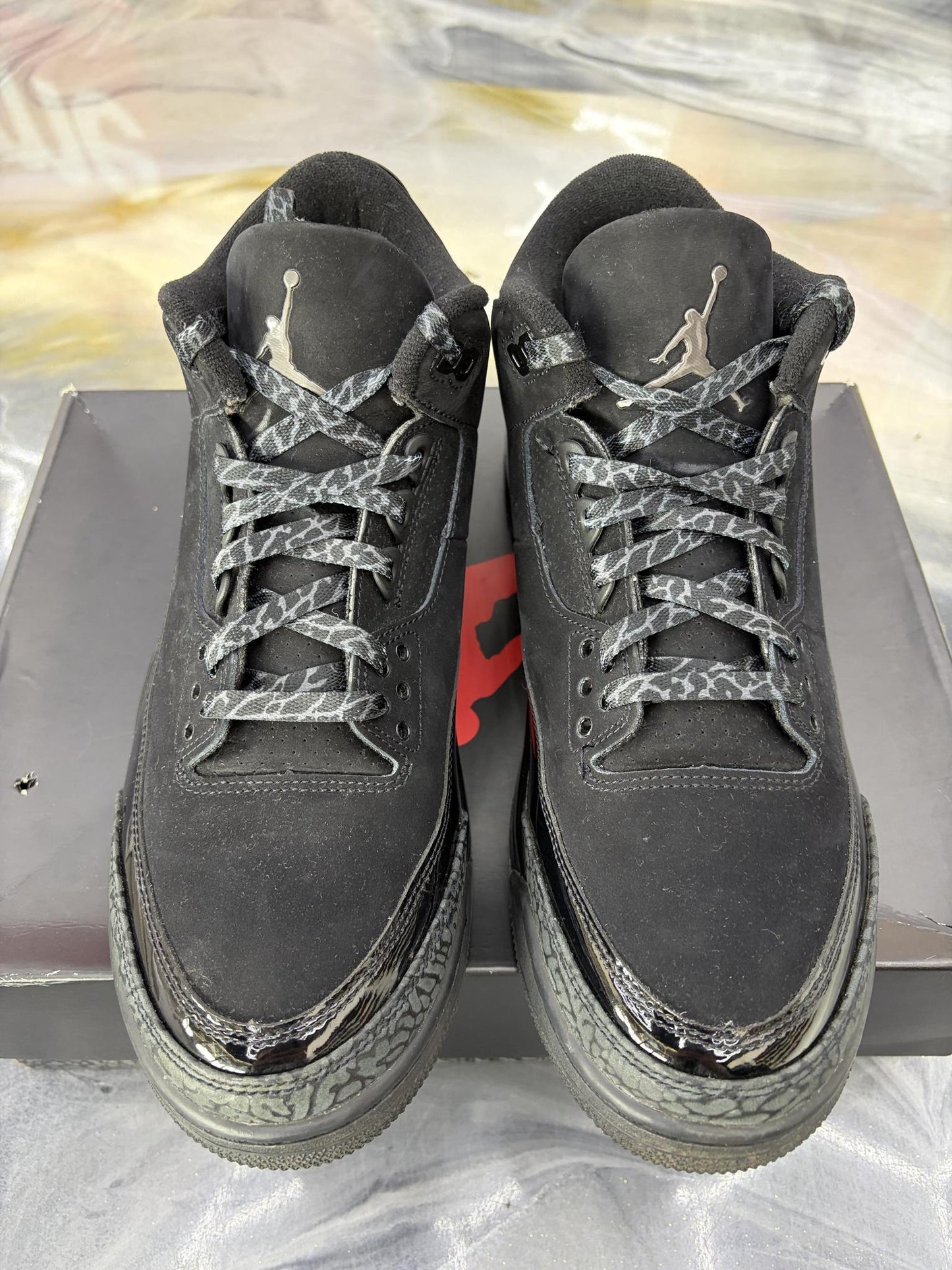 Jordan 3 "Black Cat" Used Size 11.5