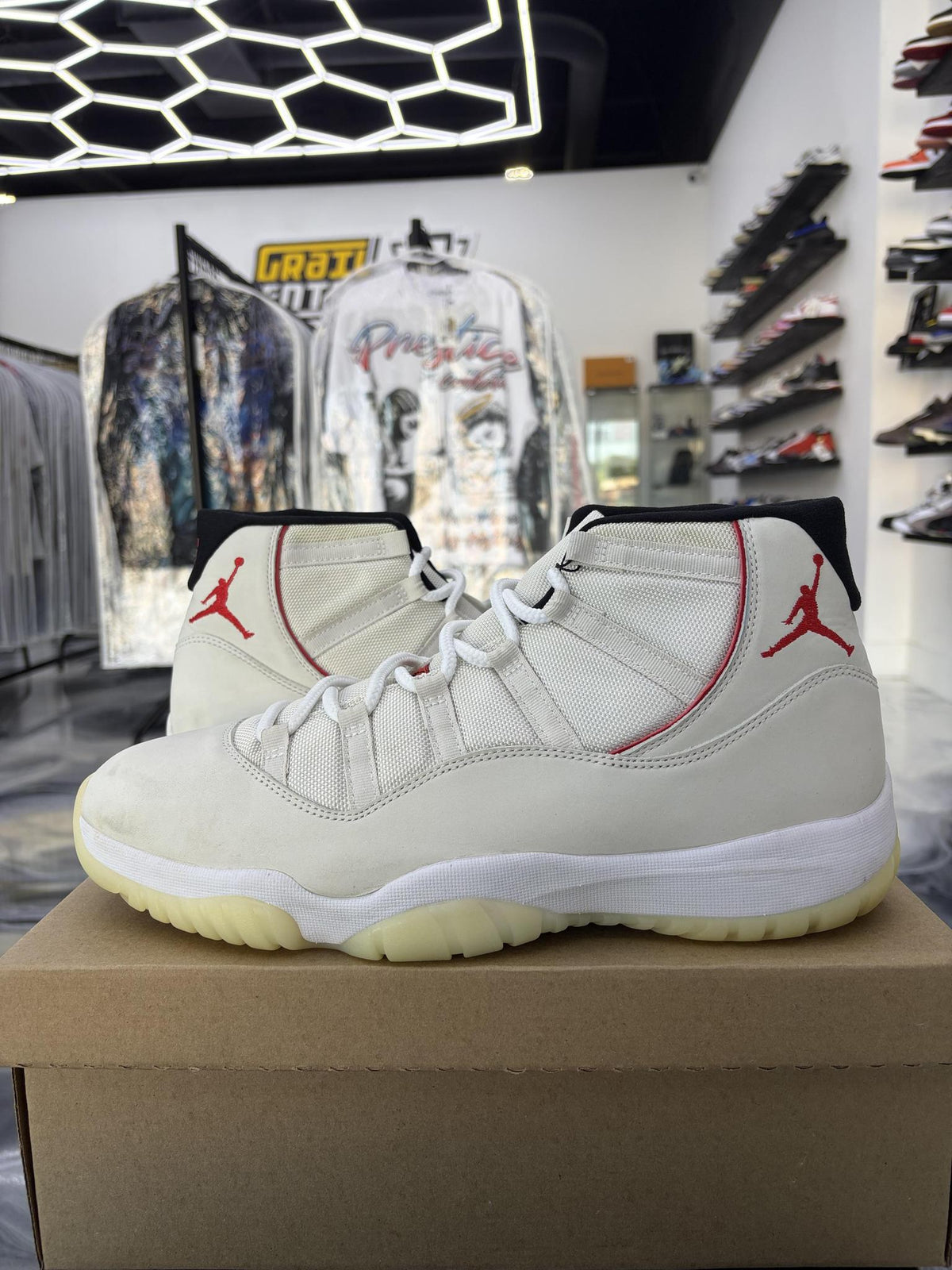 Jordan 11 "Platinum" Used Size 14