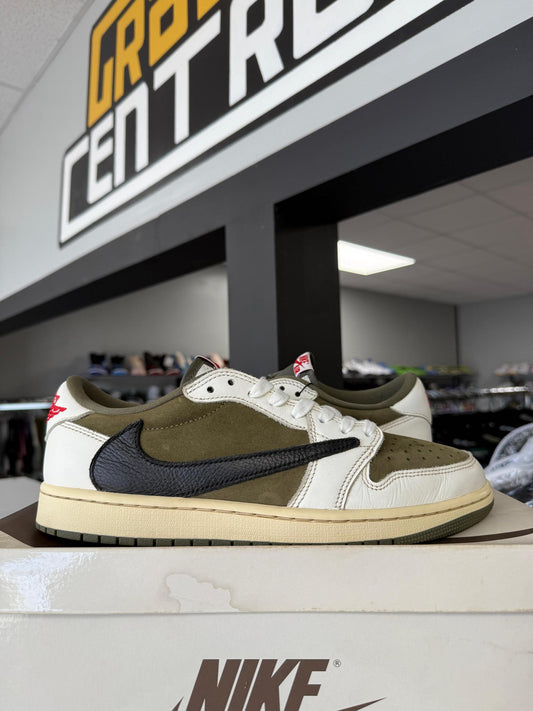 Jordan 1 Low x Travis Scott "Medium Olive" Used Size 10