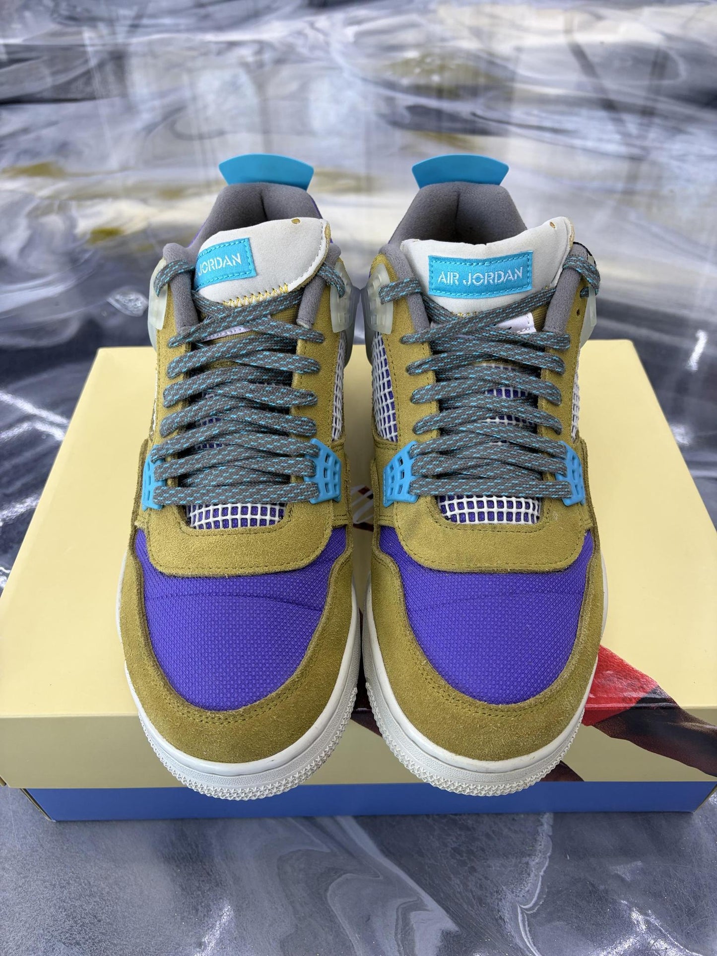 Jordan 4 Union "Desert Moss" Used Size 12