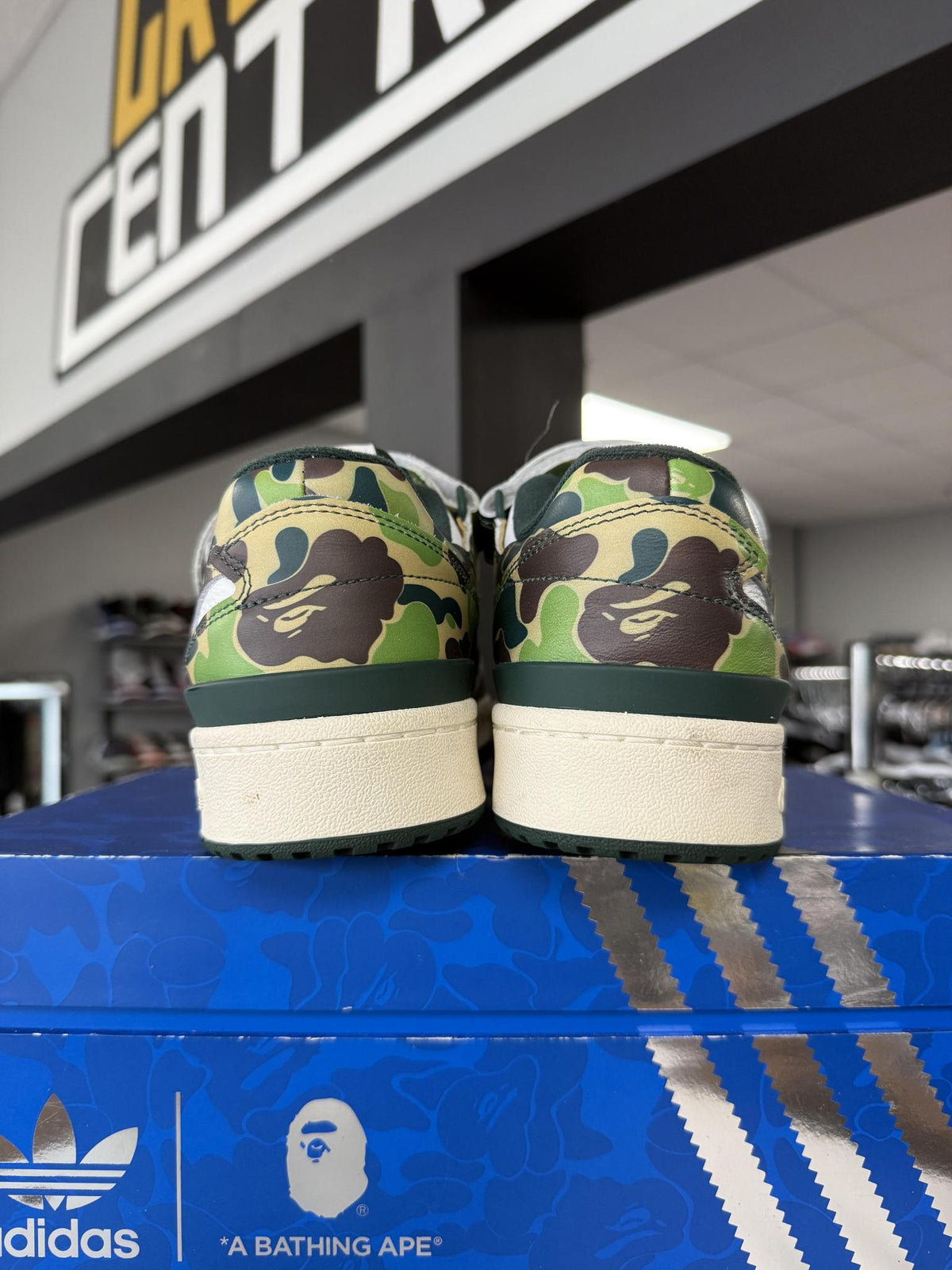 Adidas Forum 84 X Bape "Green Camo" Used Size 7.5