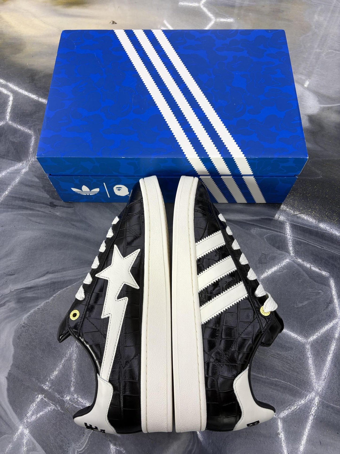 Adidas Campus Bape "Black" Used Size 12