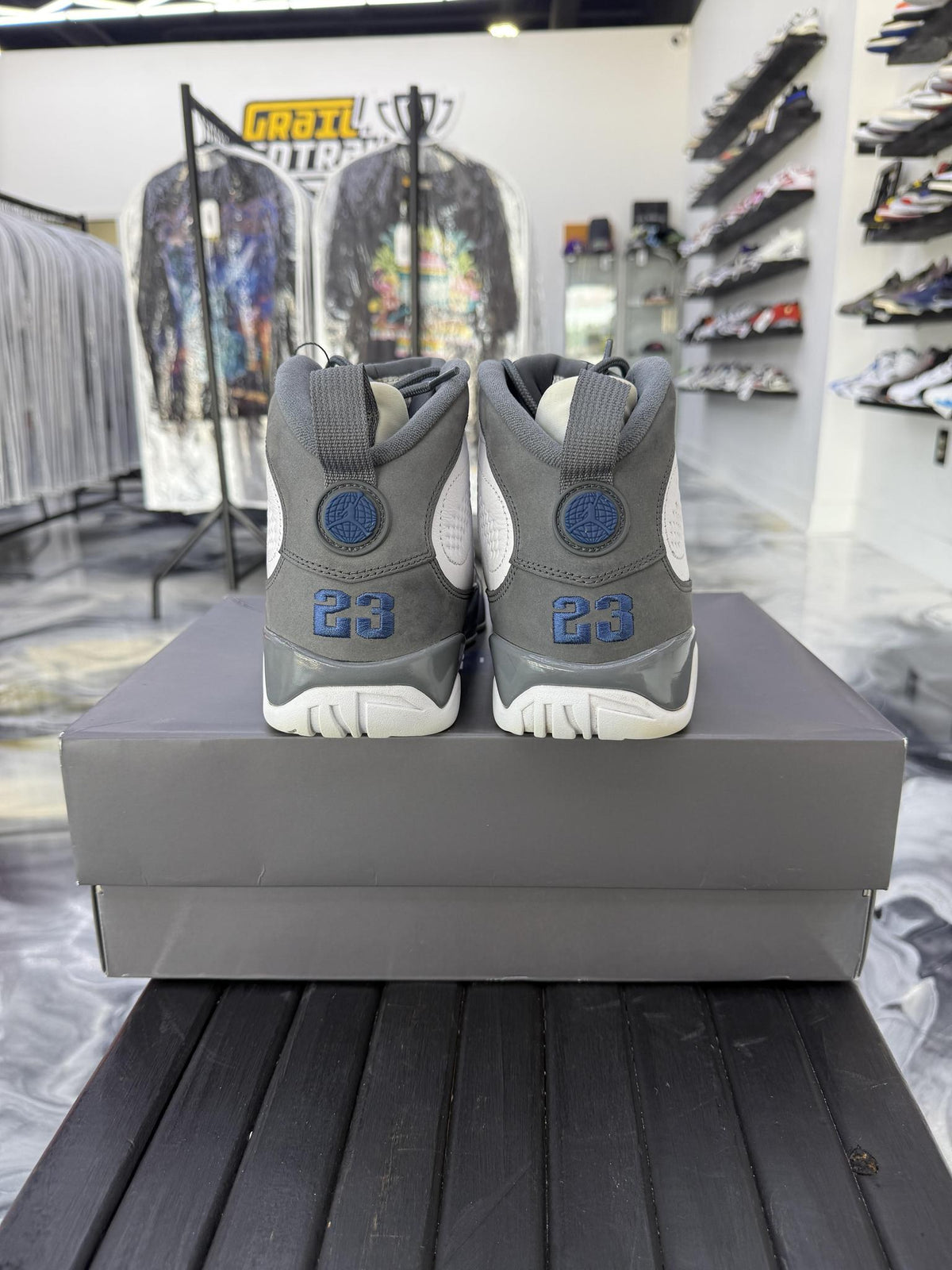 Jordan 9 "Flint Grey" Used Size 10