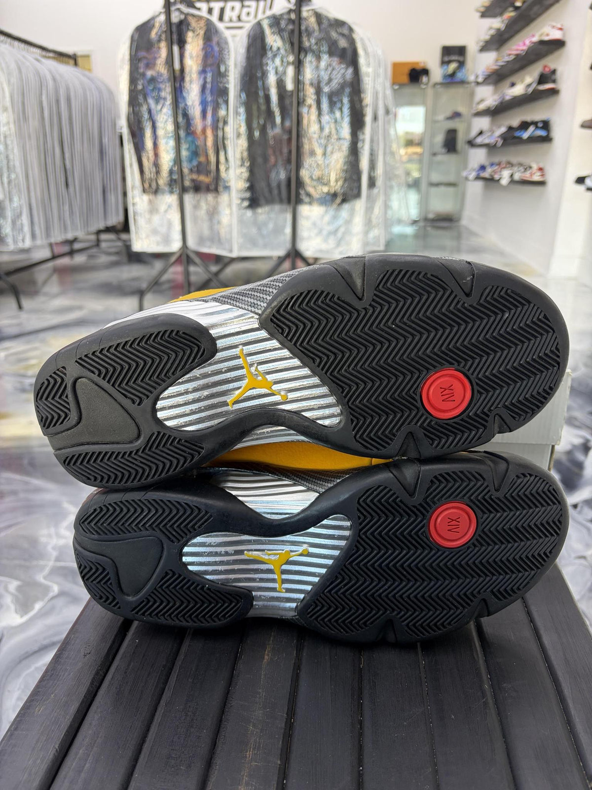Jordan 14 "Reverse Ferrari" Used Size 11.5