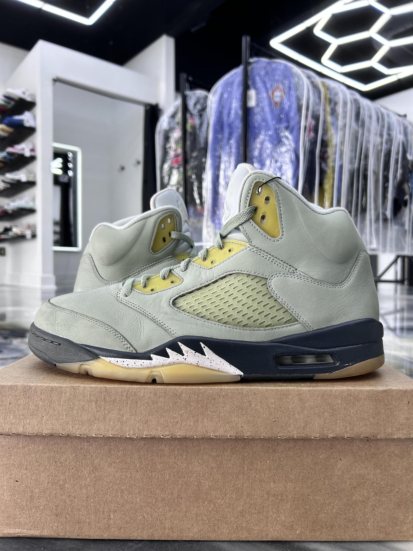 Jordan 5 "Jade Horizon" Used Size 13