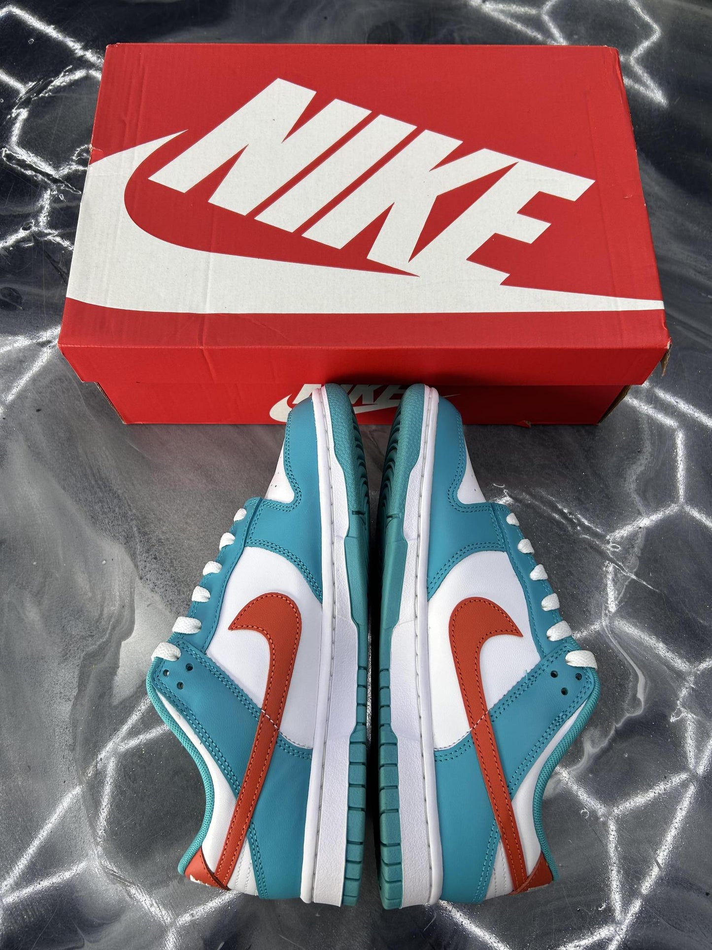 Nike Dunk Low "Miami Dolphins" Used Size 8.5