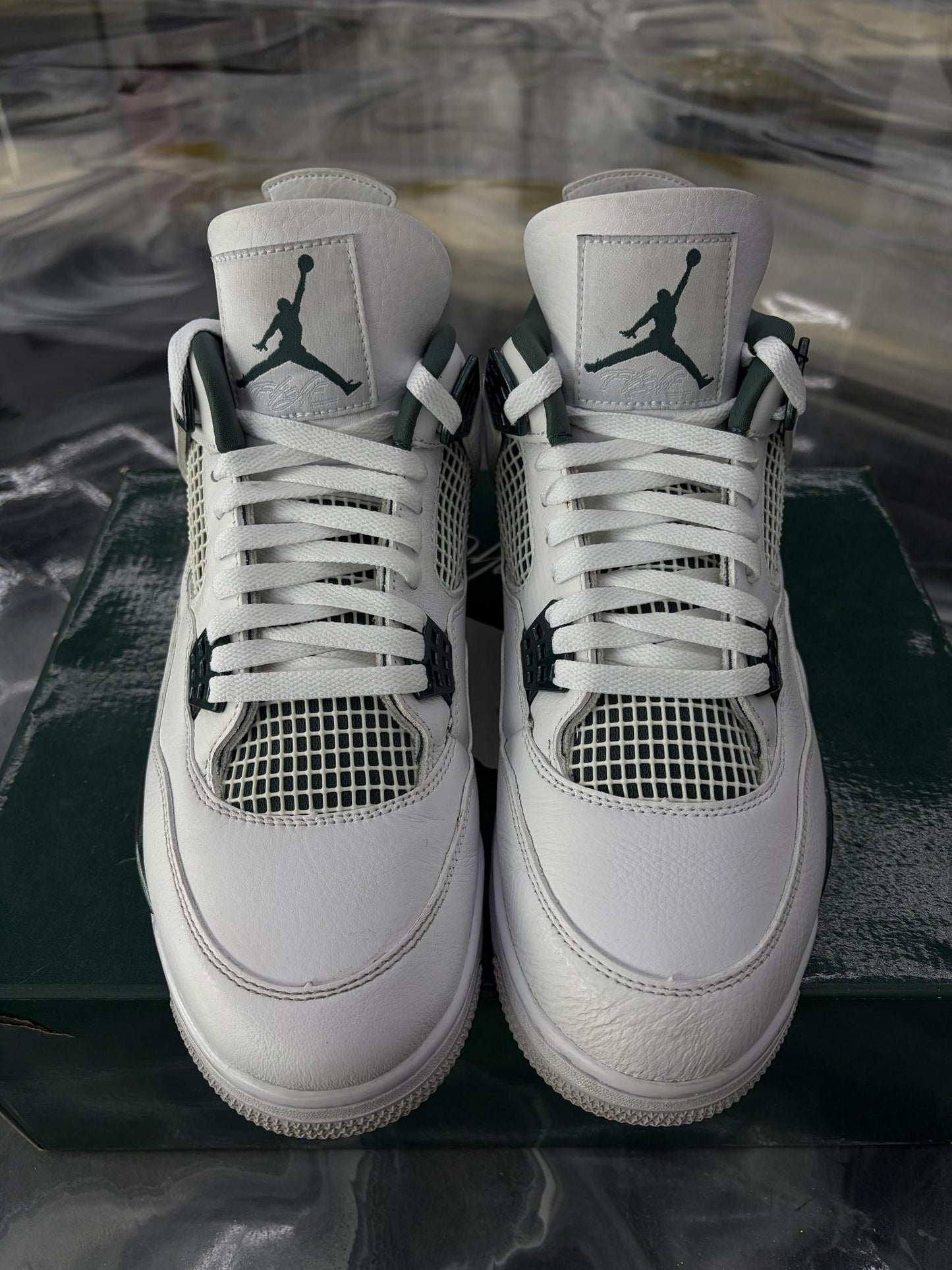 Jordan 4 "Oxidized Green" Used Size 11.5