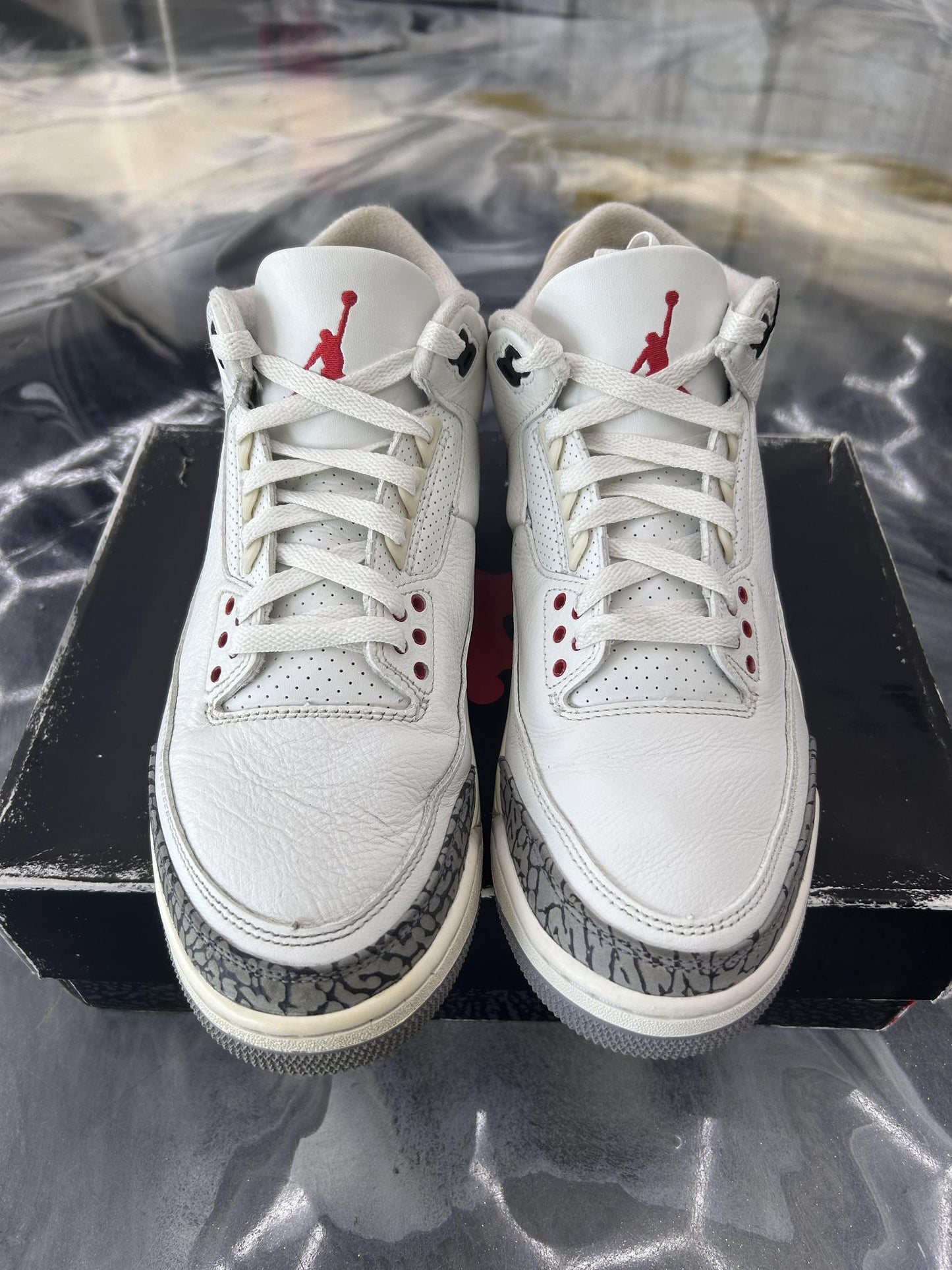 Jordan 3 "White Cement Reimagined" Used Size 9.5