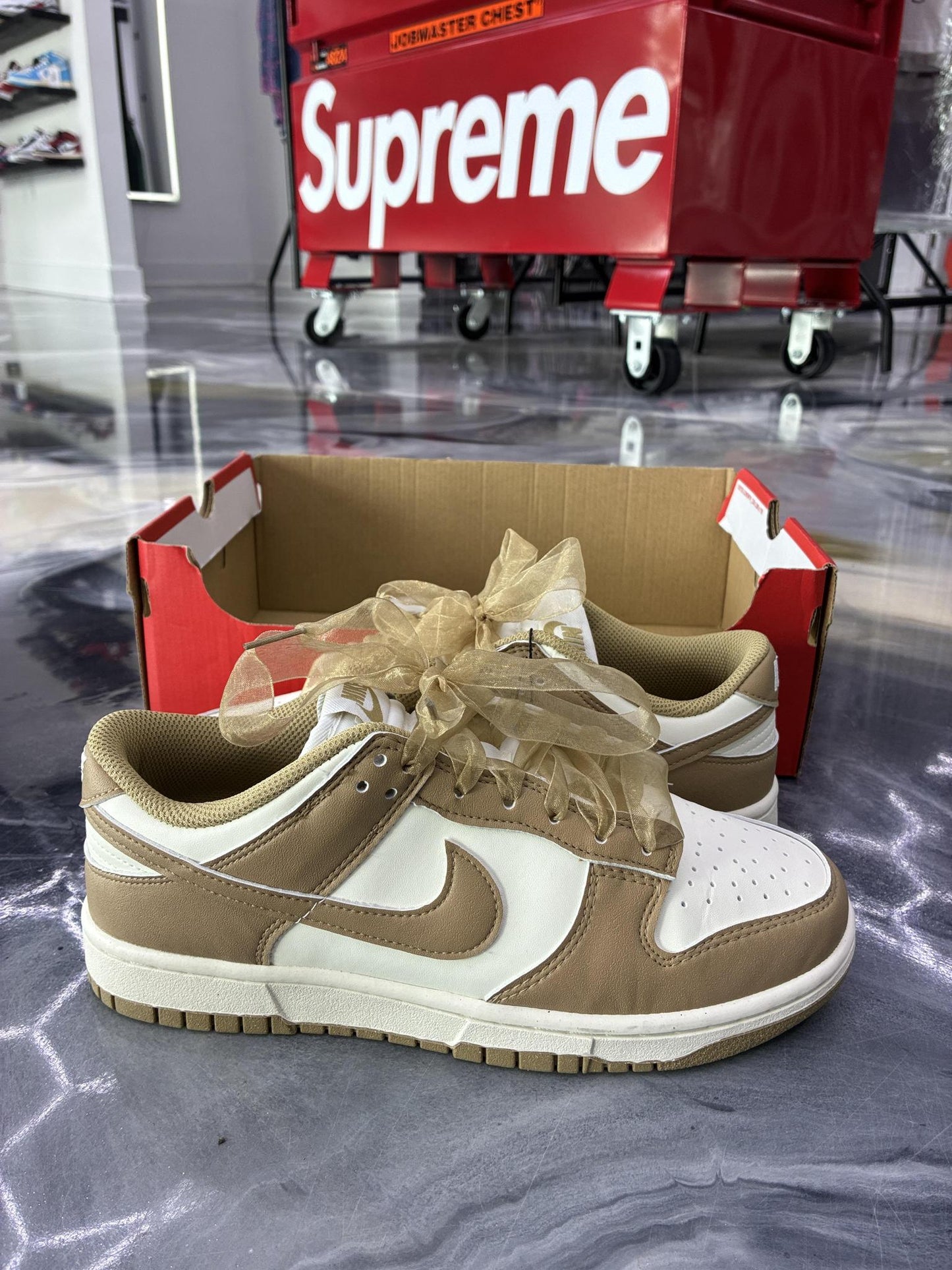 Nike Dunk Low "Sail Parachute" Used Size 7Y/8.5W