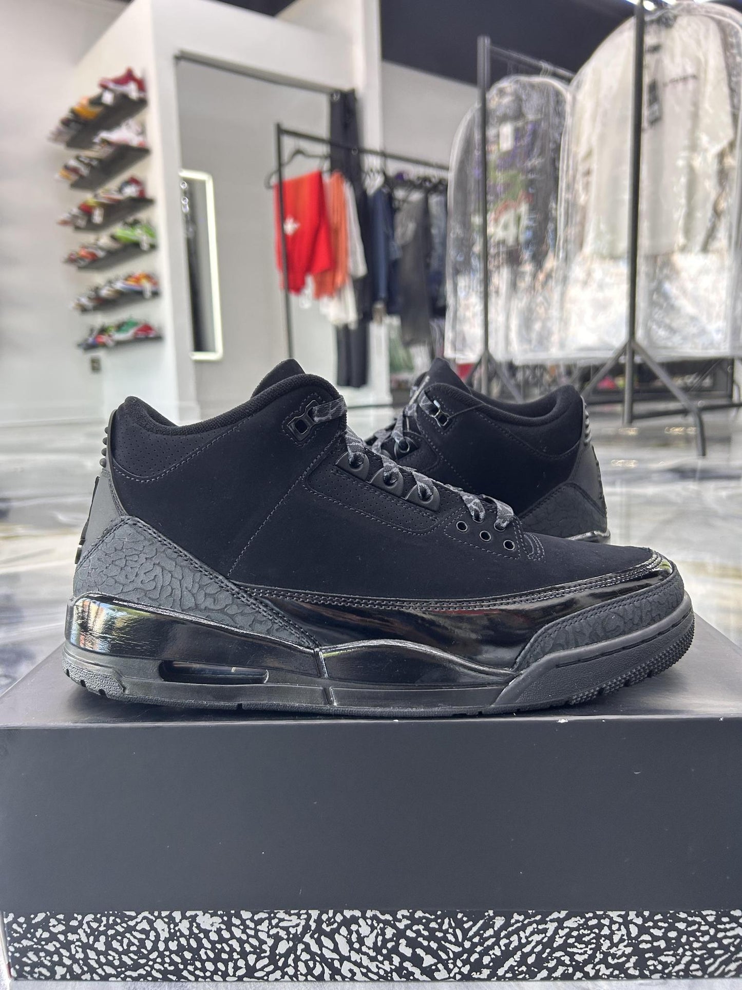 Jordan 3 "Black Cat" Used Size 10.5