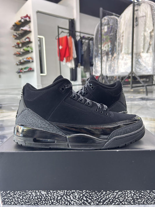 Jordan 3 "Black Cat" Used Size 10.5