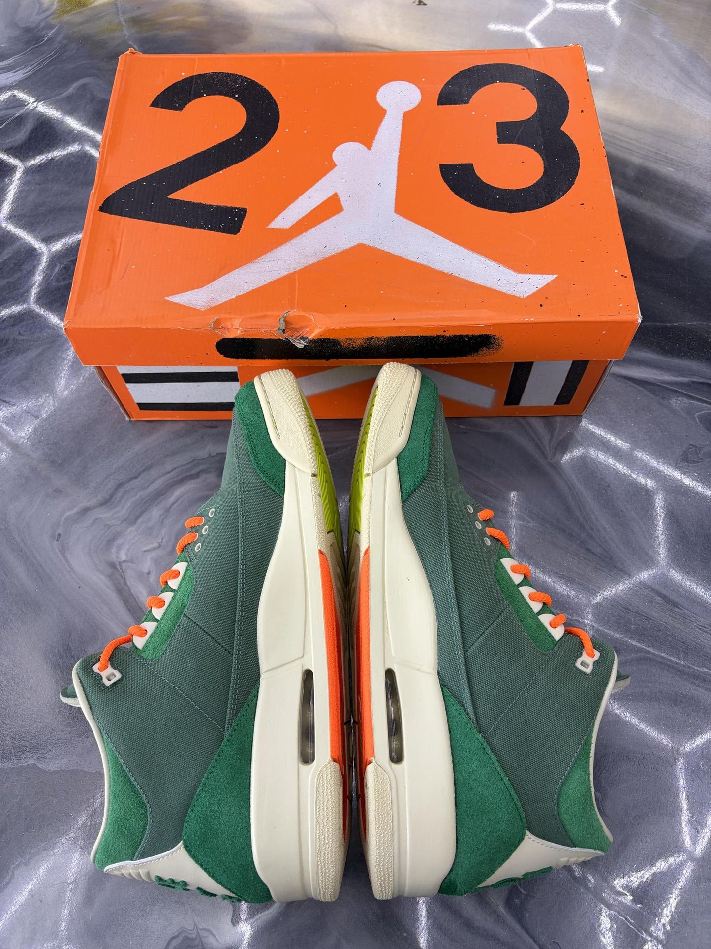 Jordan 3 x Nina Chanel "Abney Bicoastal" Used Size 14.5W/13M