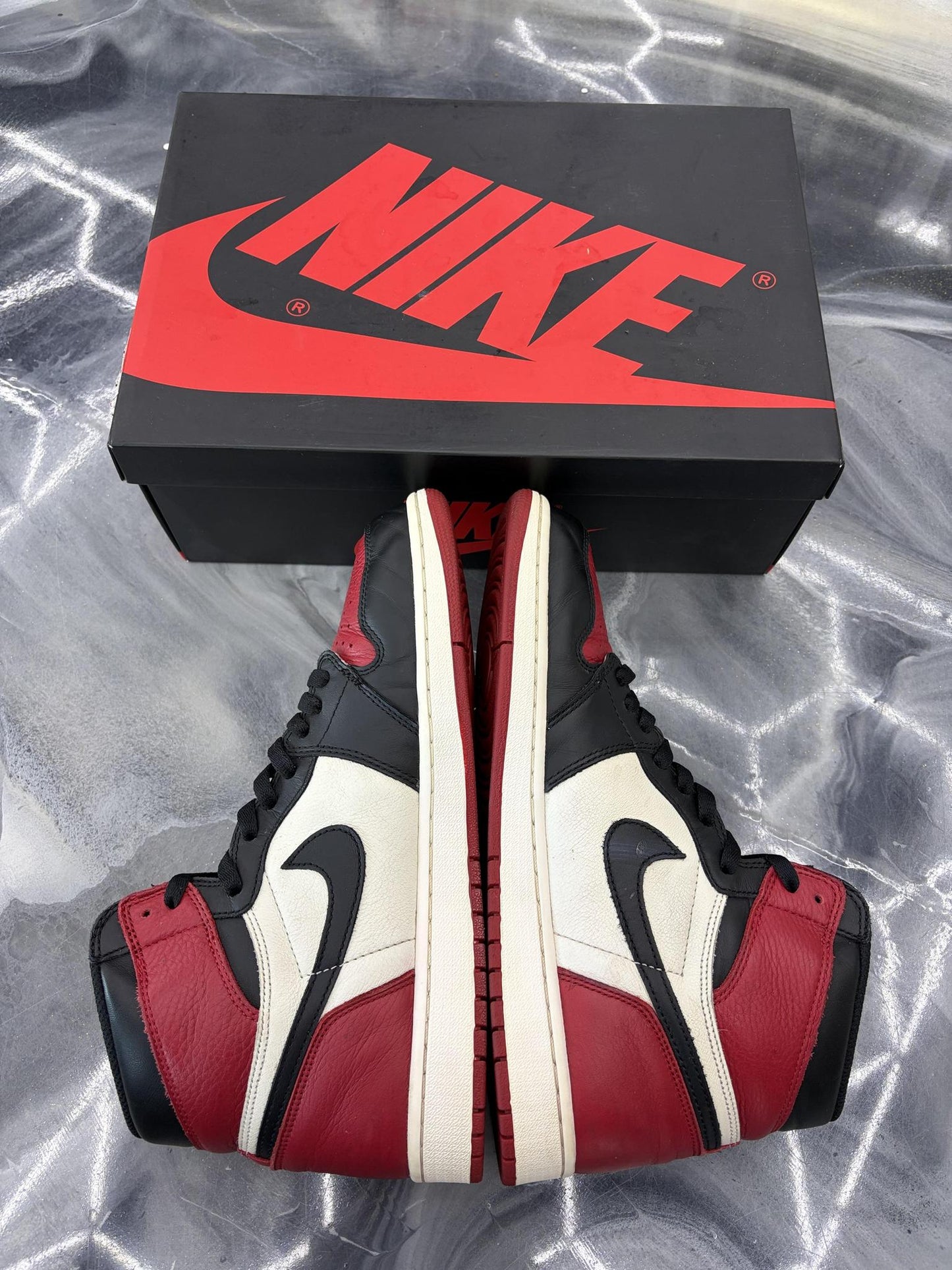 Jordan 1 "Bred Toe" Used Size 11.5