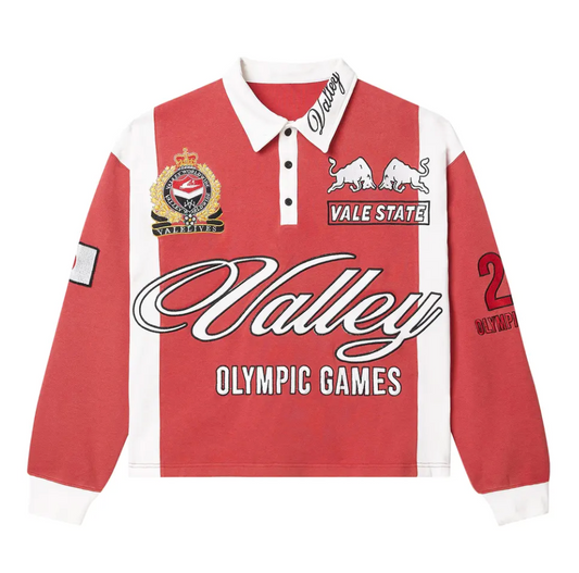 Vale Olympic Rugby Pullover Long Sleeve "Red"