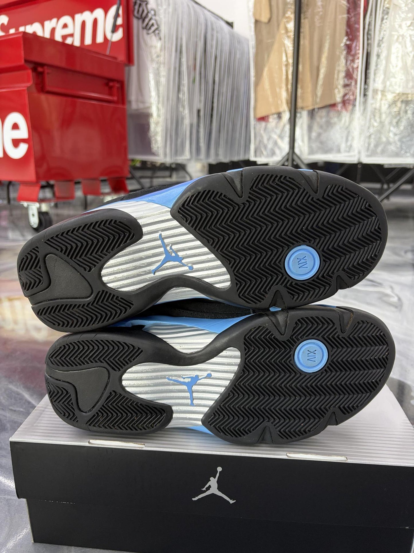 Jordan 14 "University Blue" Used Size 11.5