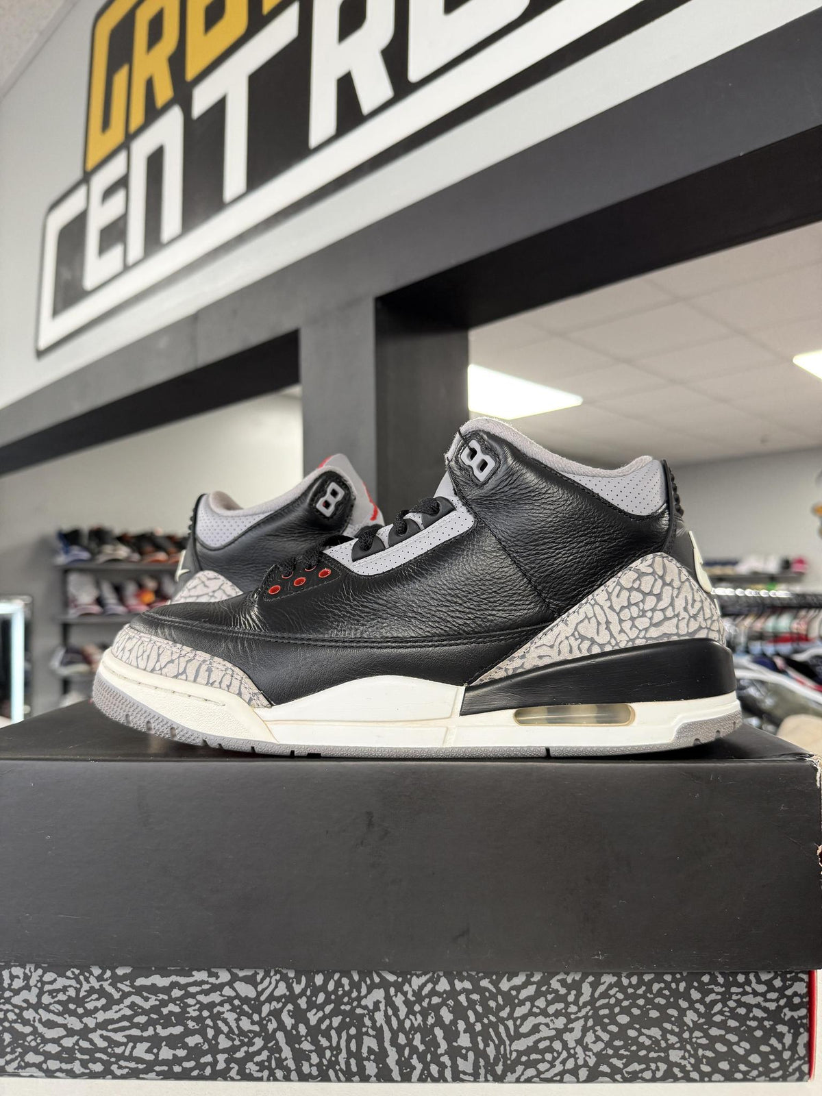 Jordan 3 "Black Cement" Used Size 9