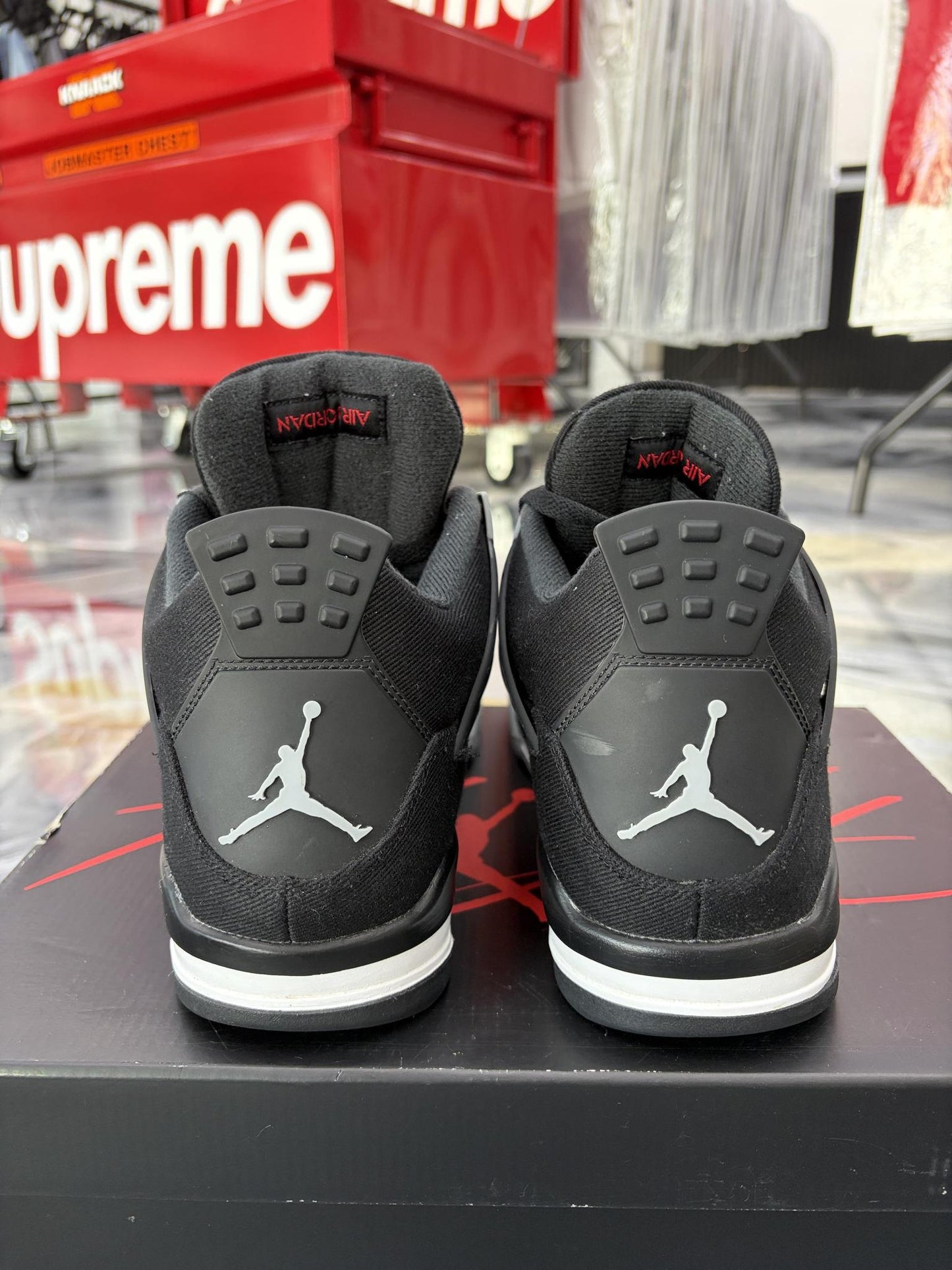 Jordan 4 "Black Canvas" Used Size 11.5