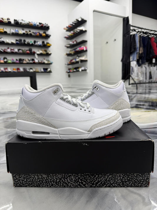 Jordan 3 Pure Money Used Size 9.5