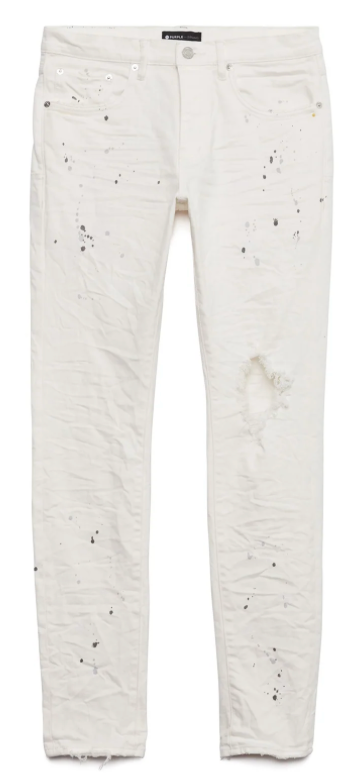 Purple P001 Skinny Paint Blowout "Optic White"