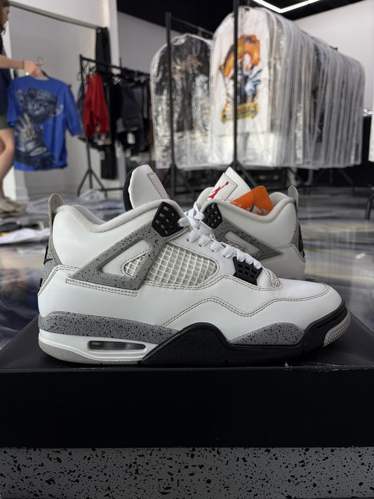 Jordan 4 "White Cement" Used Size 10