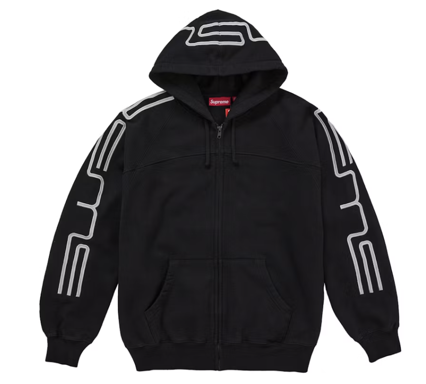 Supreme Connect Logo Zip Up "Black"