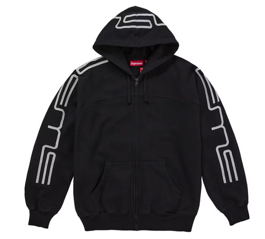 Supreme Connect Logo Zip Up "Black"