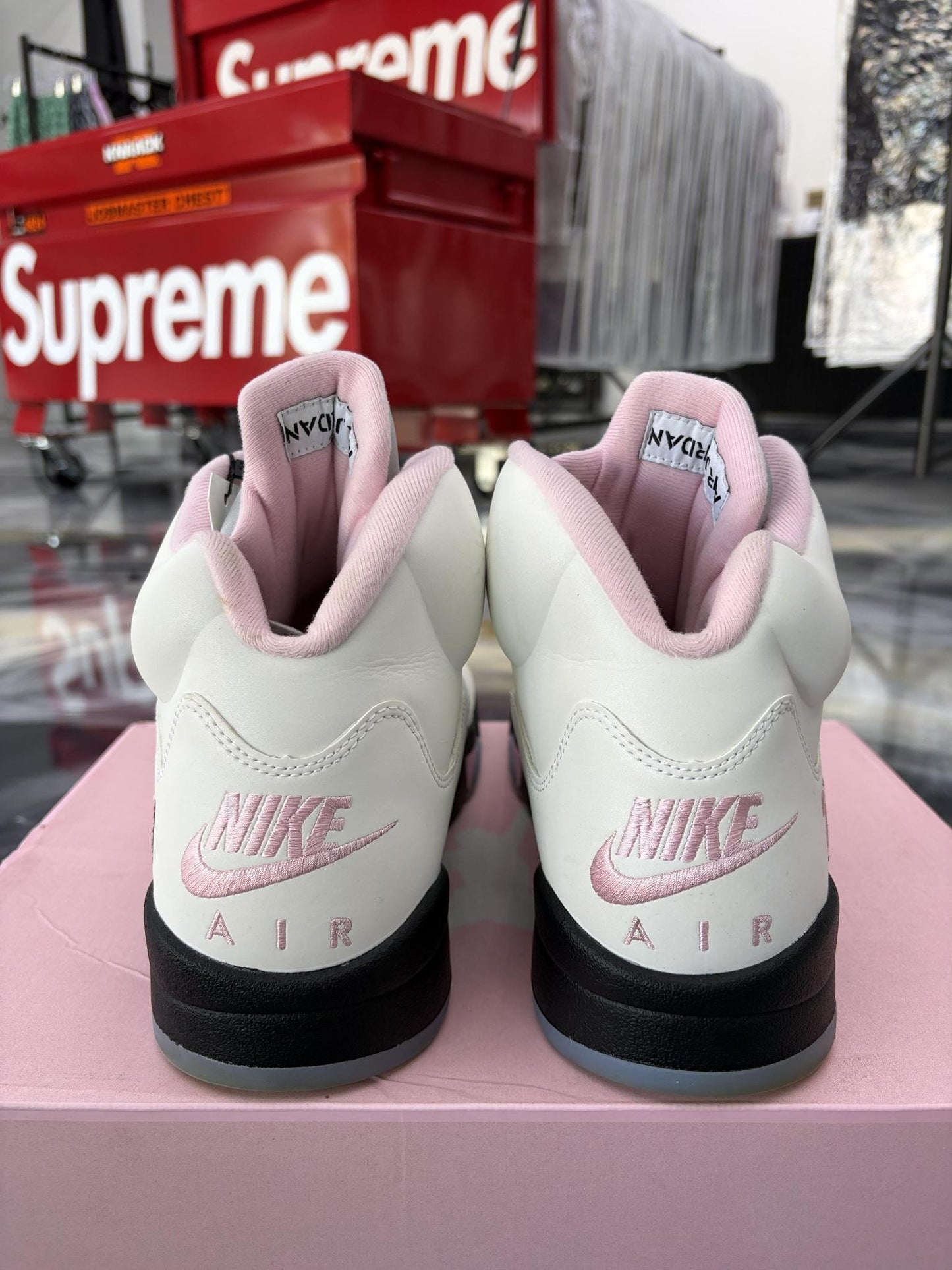 Jordan 5 "Medium Soft Pink" Used Size 13