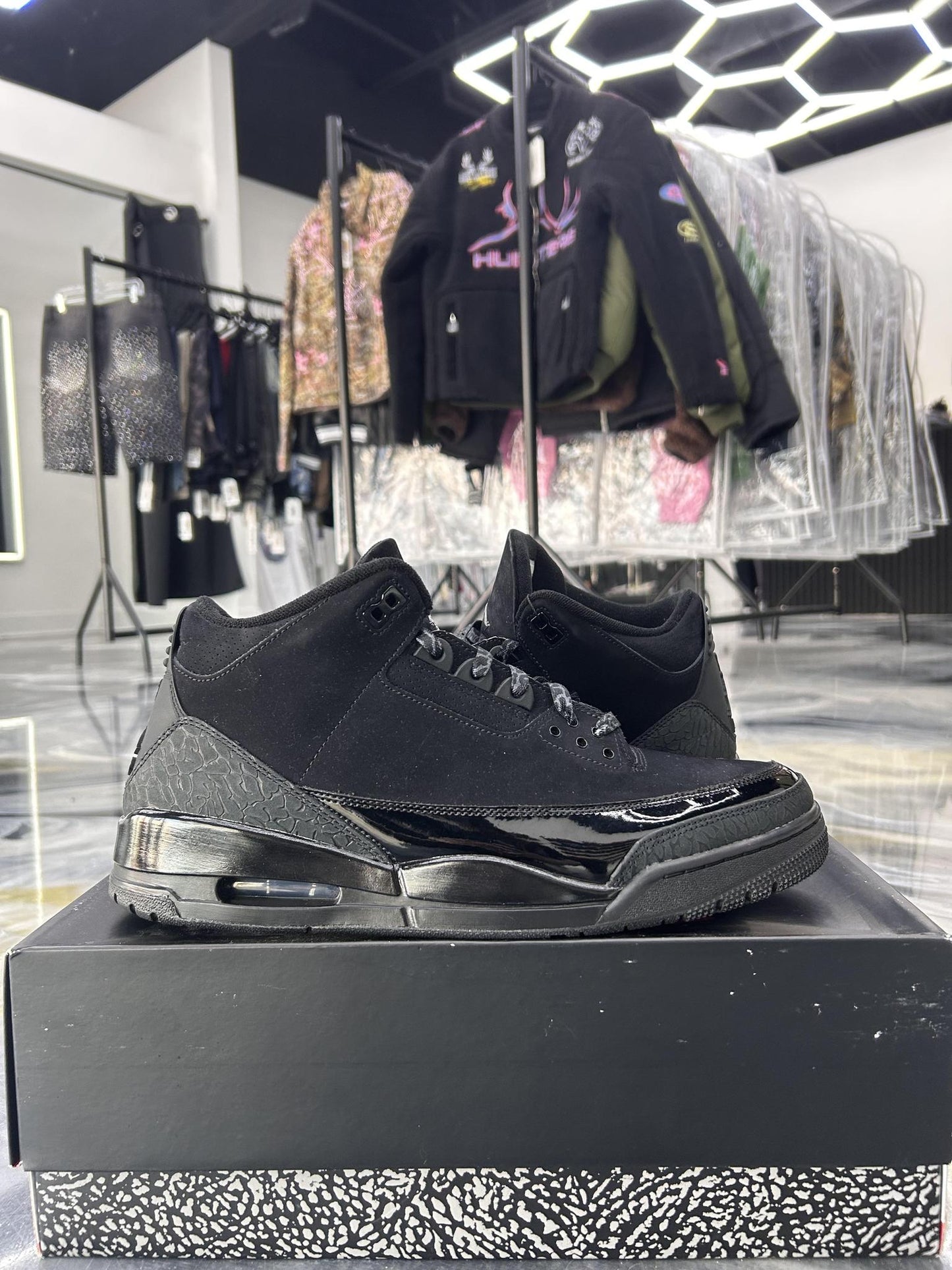 Jordan 3 "Black Cat" Used Size 13