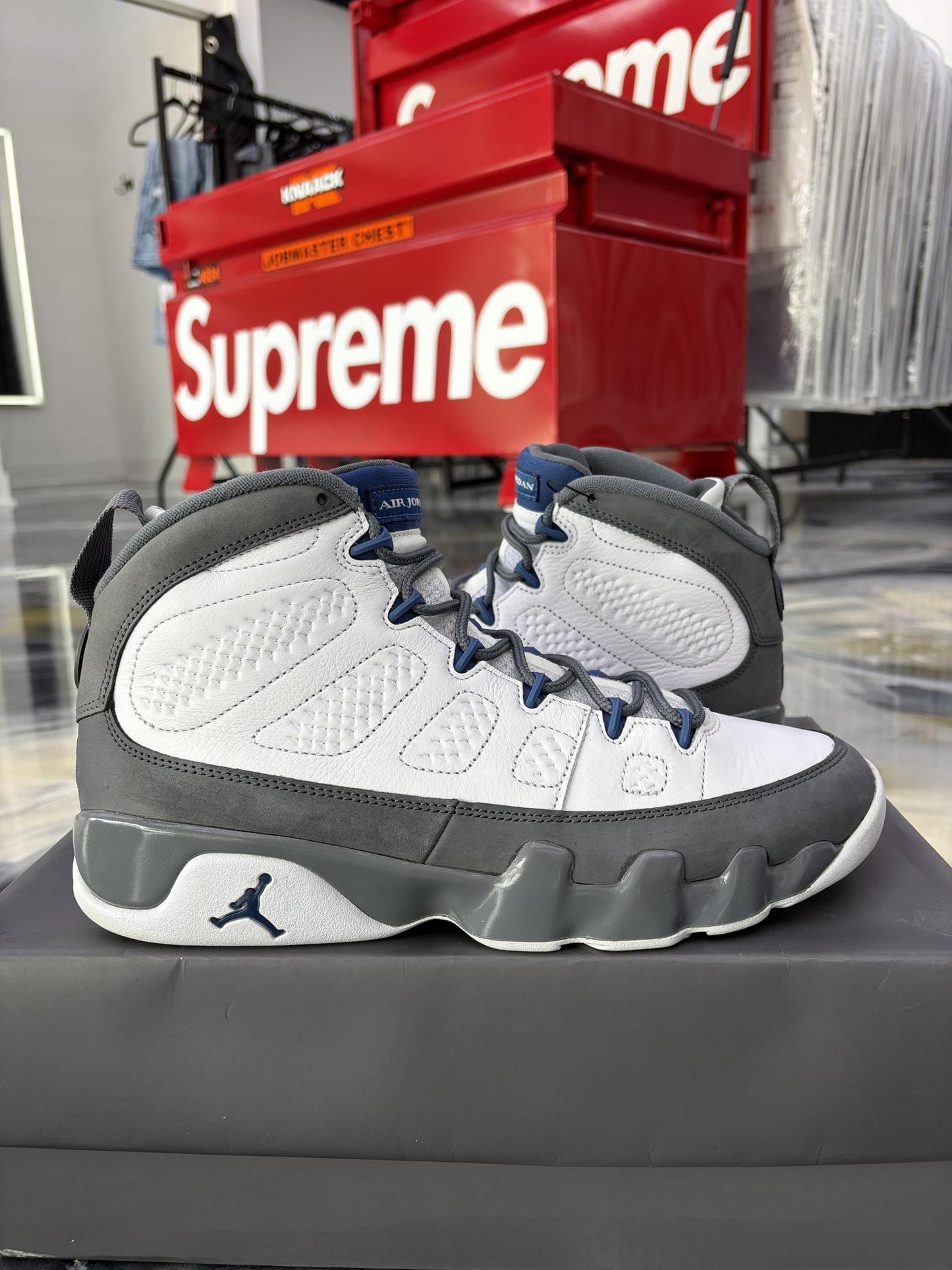 Jordan 9 "French Blue" Used Size 10.5