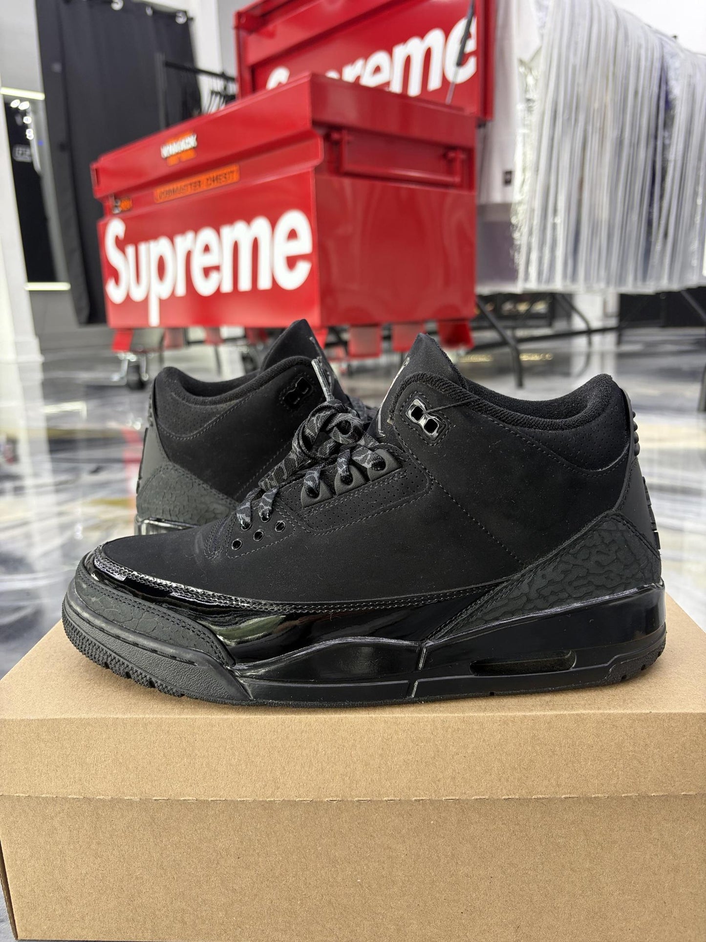 Jordan 3 "Black Cat" Used Size 10