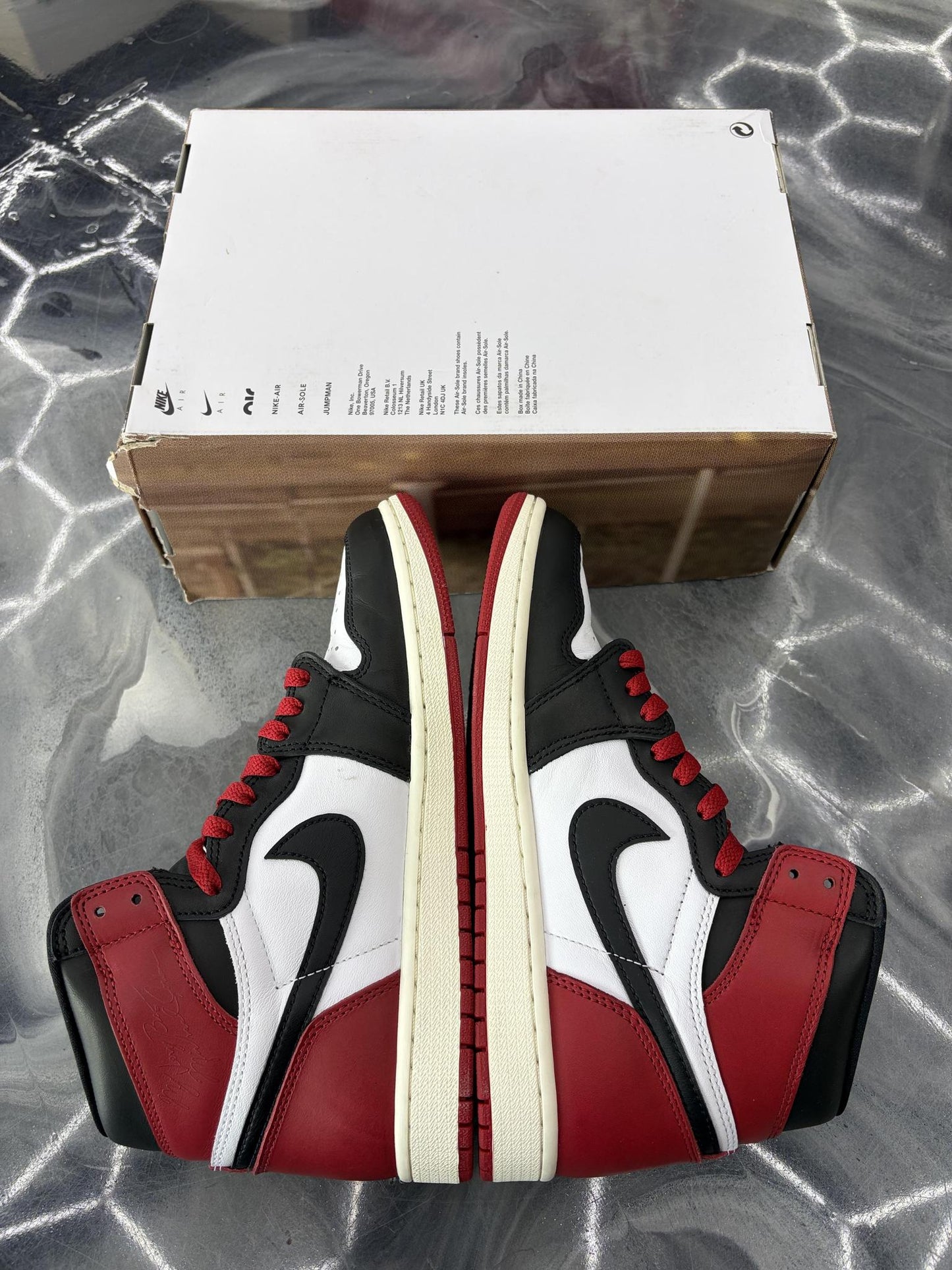 Jordan 1 High "Bred Toe" Used Size 8