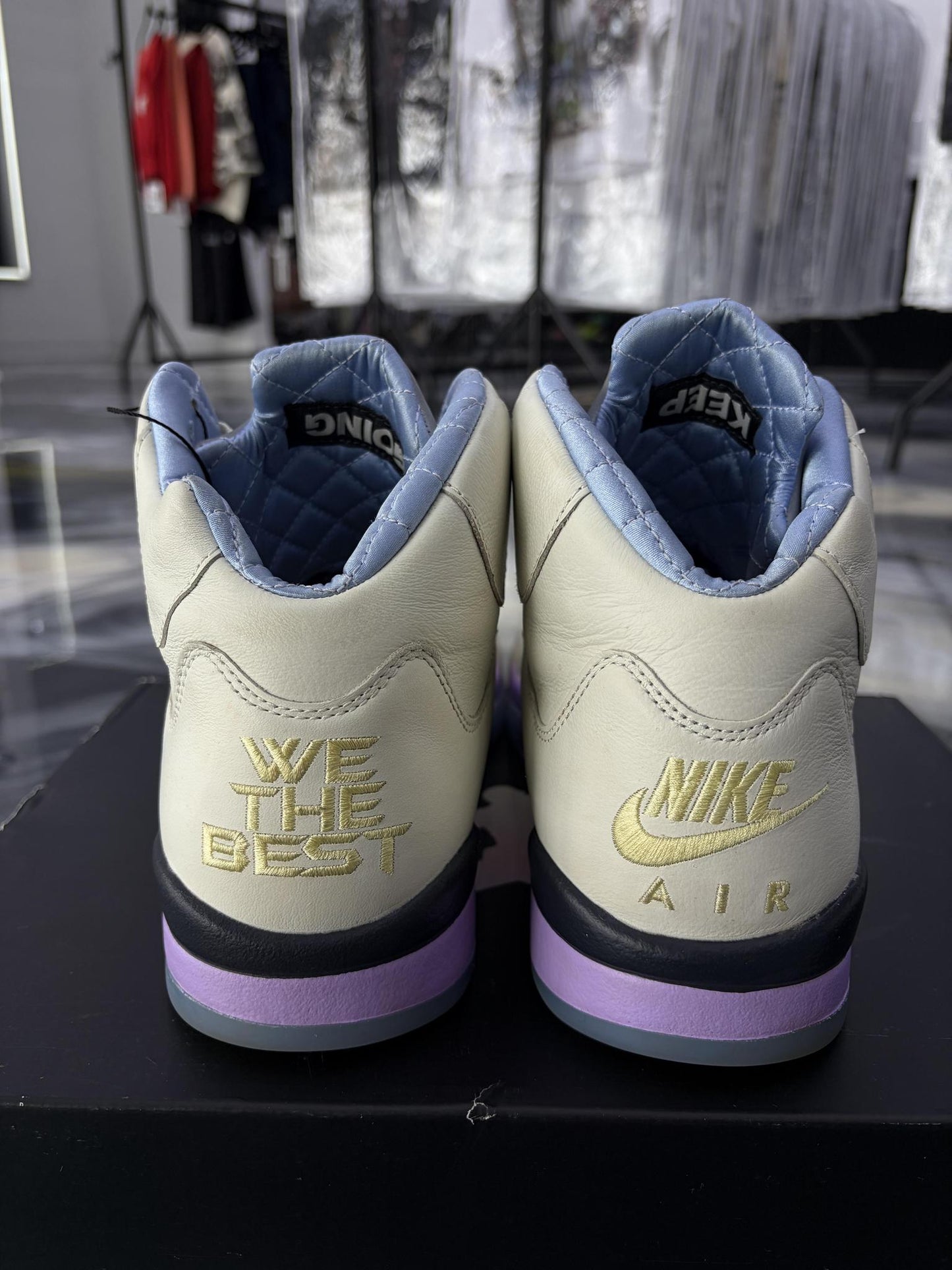 Jordan 5 We The Best "Sail" Used Size 11