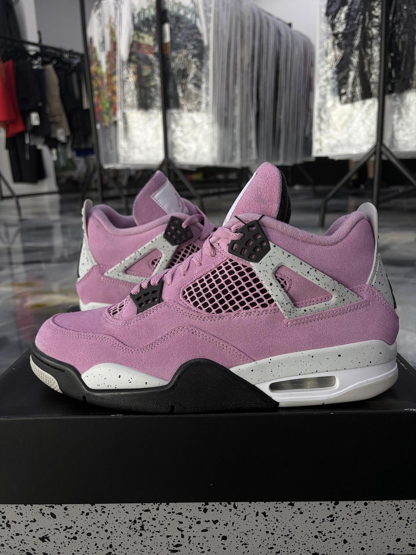 Jordan 4 "Pink Orchid" Used Size 12W/10.5M