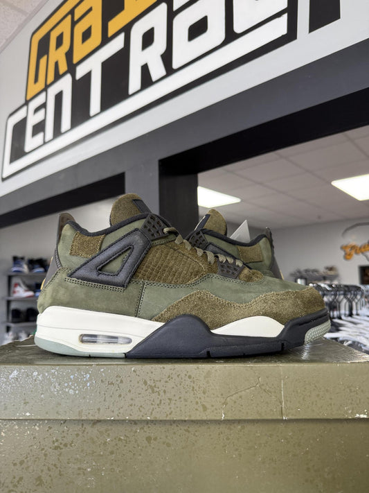 Jordan 4 "Craft Olive" Used Size 11