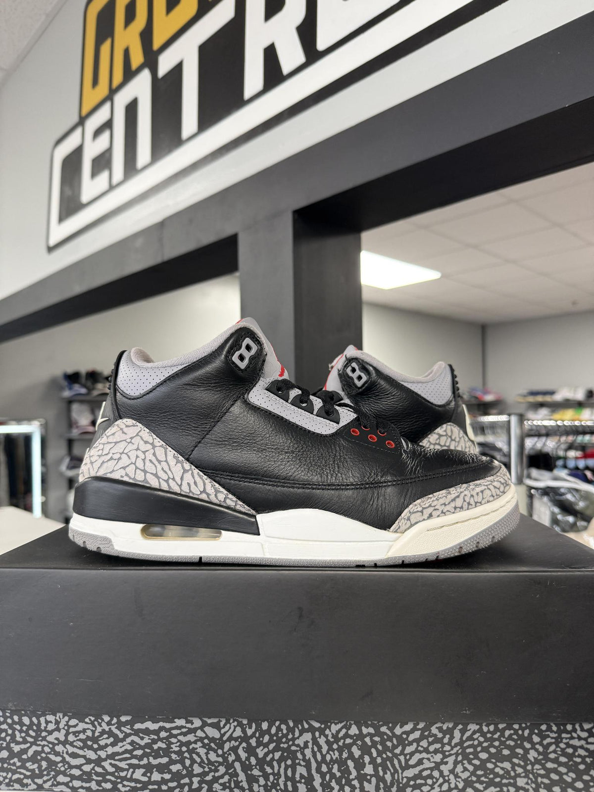 Jordan 3 "Black Cement" Used Size 9