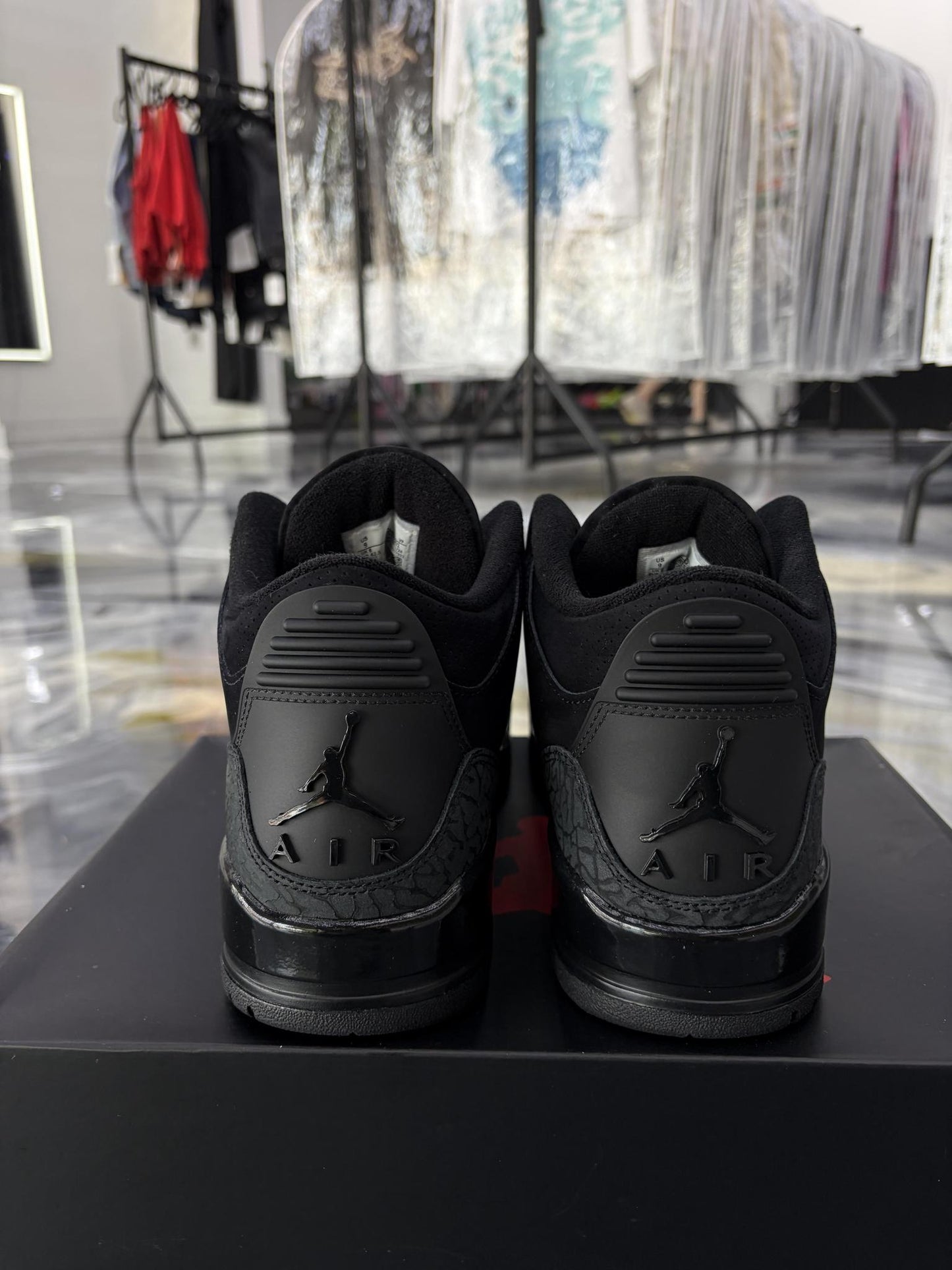 Jordan 3 "Black Cat" Used Size 9