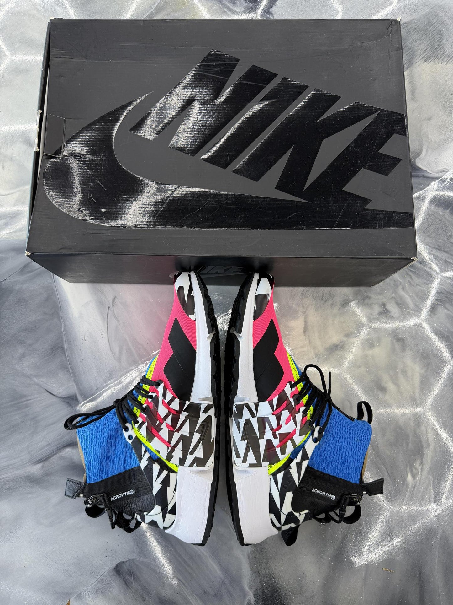 Nike Air Presto Mid Acronymn "Racer Pink" Used Size 12