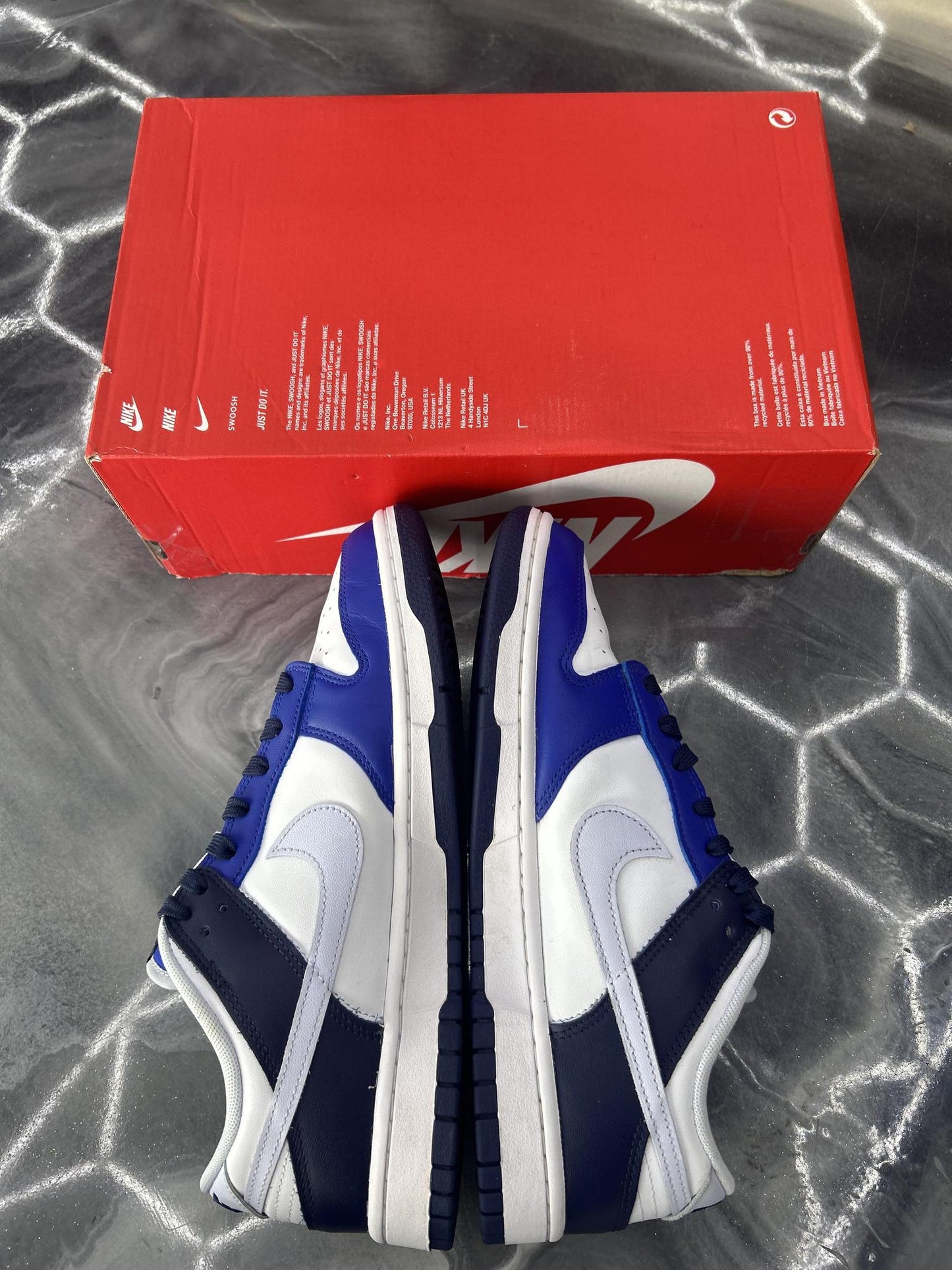 Nike Dunk Low "Game Royal Navy" Used Size 9