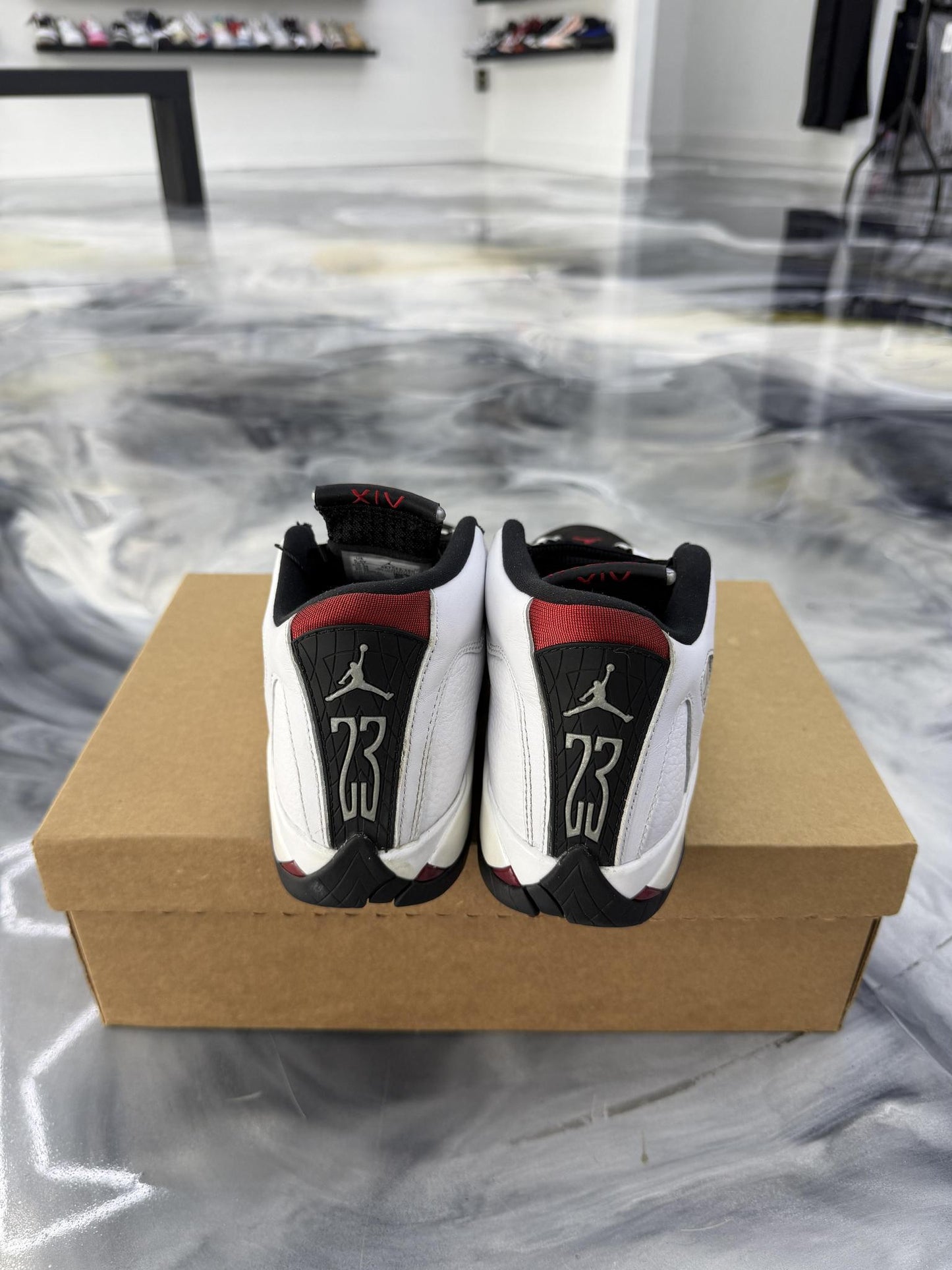 Jordan 14 "Black Toe" Used Size 5.5Y/7W